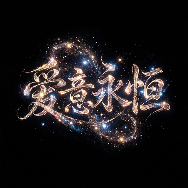 情人节创意字体——星光/粒子/发光