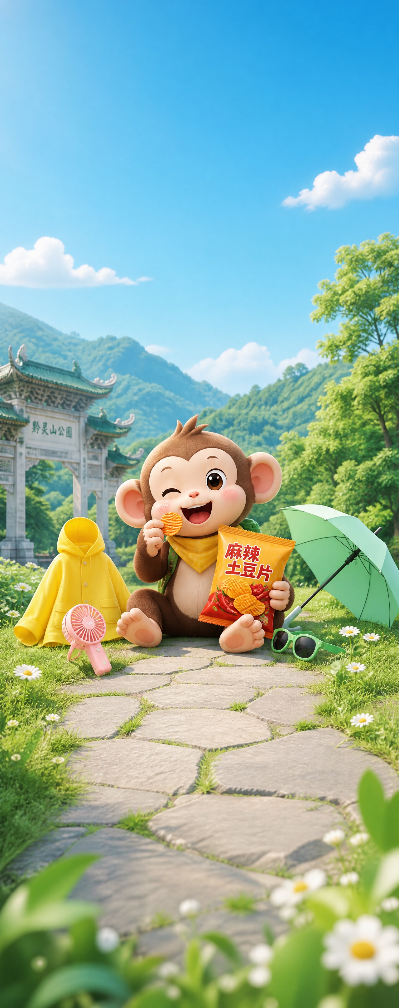 竖版商业活动主视觉海报背景，严格使用超长竖版比例。整体为清新明… - 图片创意预览