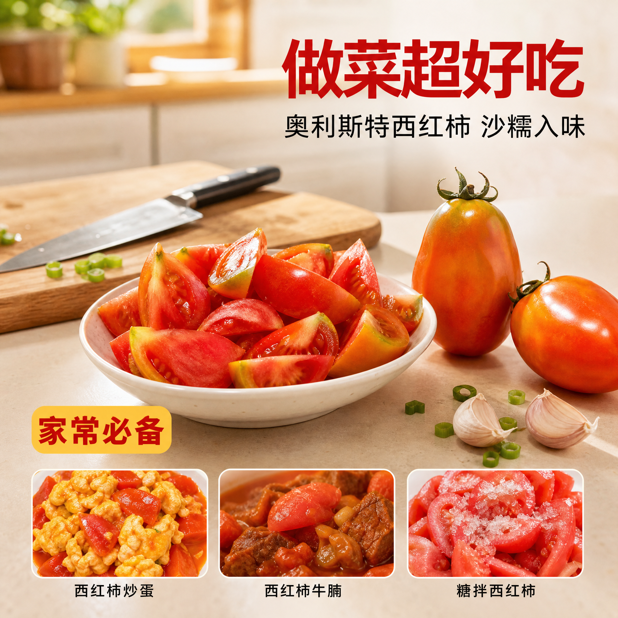 [主图-5] 厨房做菜场景 奥利斯特西红柿烹饪应用展示。 [氛… - 图片创意预览
