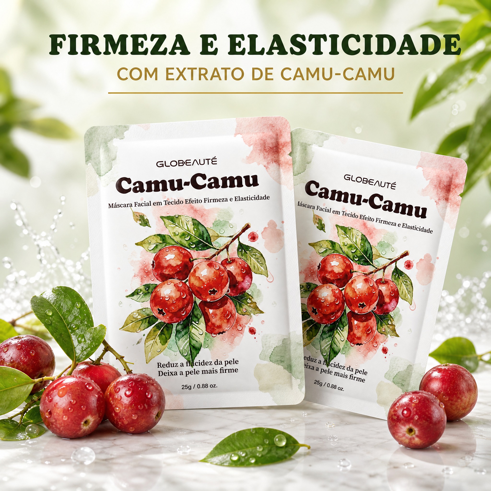 复刻参考图的芦荟款柔和舒缓风格，生成Camu-Camu卡姆果面… - 图片创意预览