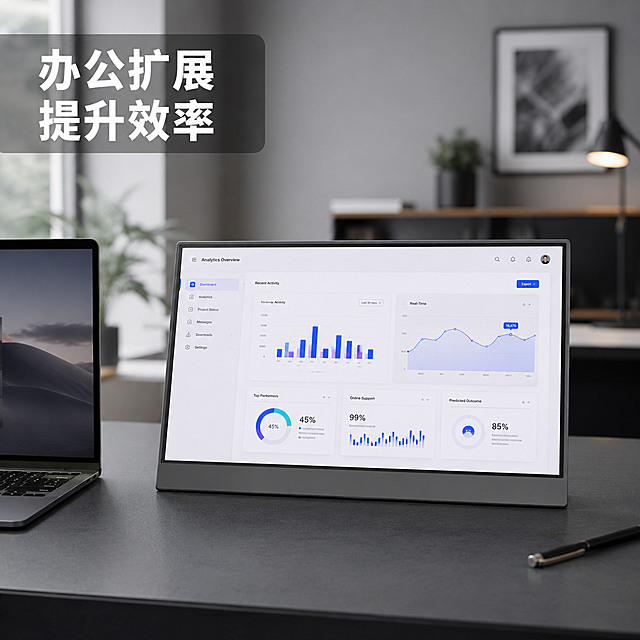 使用电商主图技能生成12张比例1:1的电商主图，适配平台为京东，商品为「图片1」「图片1」「图片1」「图片1」「图片1」「图片1」，商品卖点为参考同行热卖的15.6寸便携显示器，其他要求为注意：背部支架多角度可调节 不带皮套 不接外部支架 产品外观请严格遵循上传的图片！