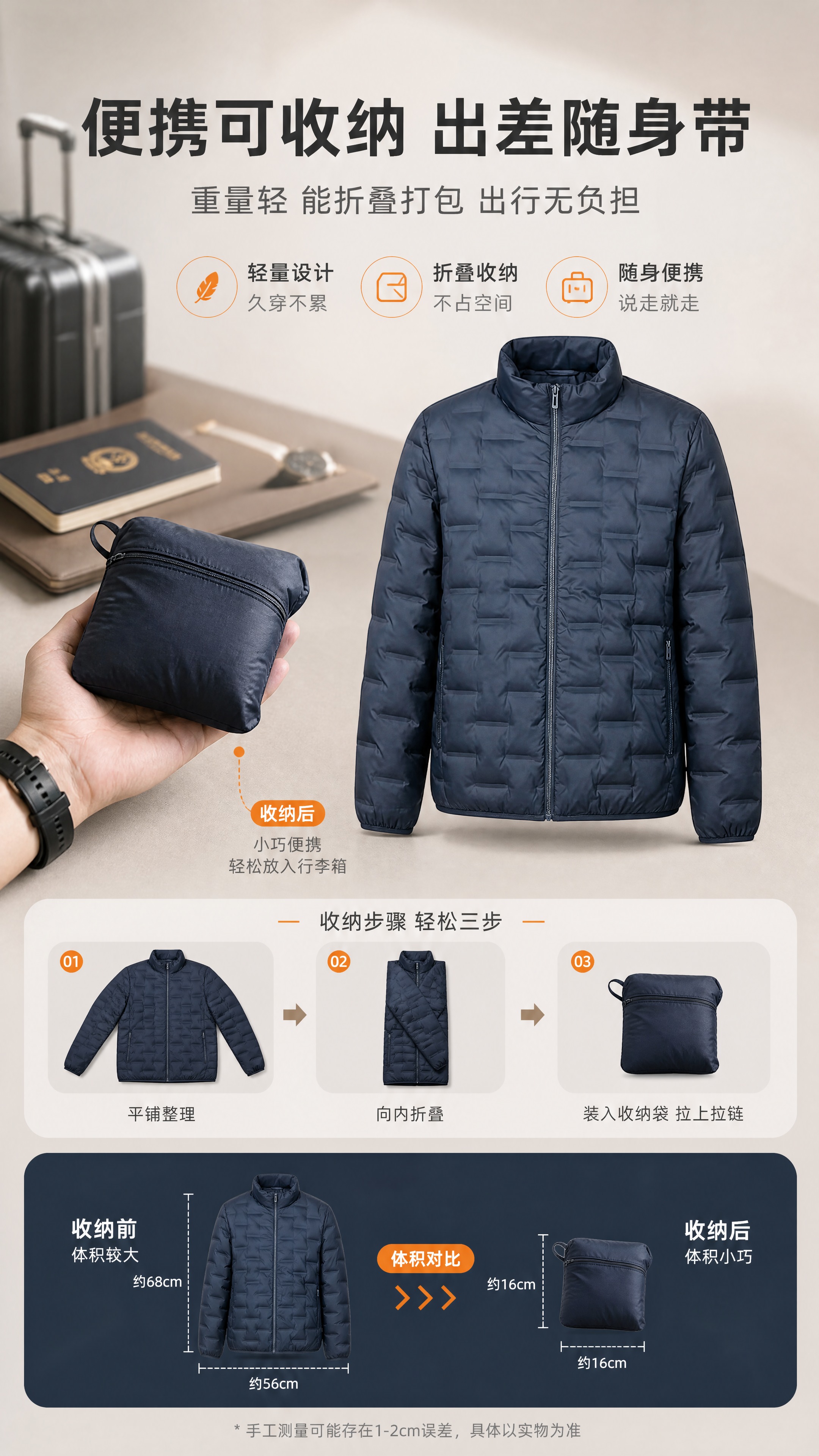 [商品] 使用【图1】藏青色、【图2】深灰色、【图3】黑色立领… - 图片创意预览