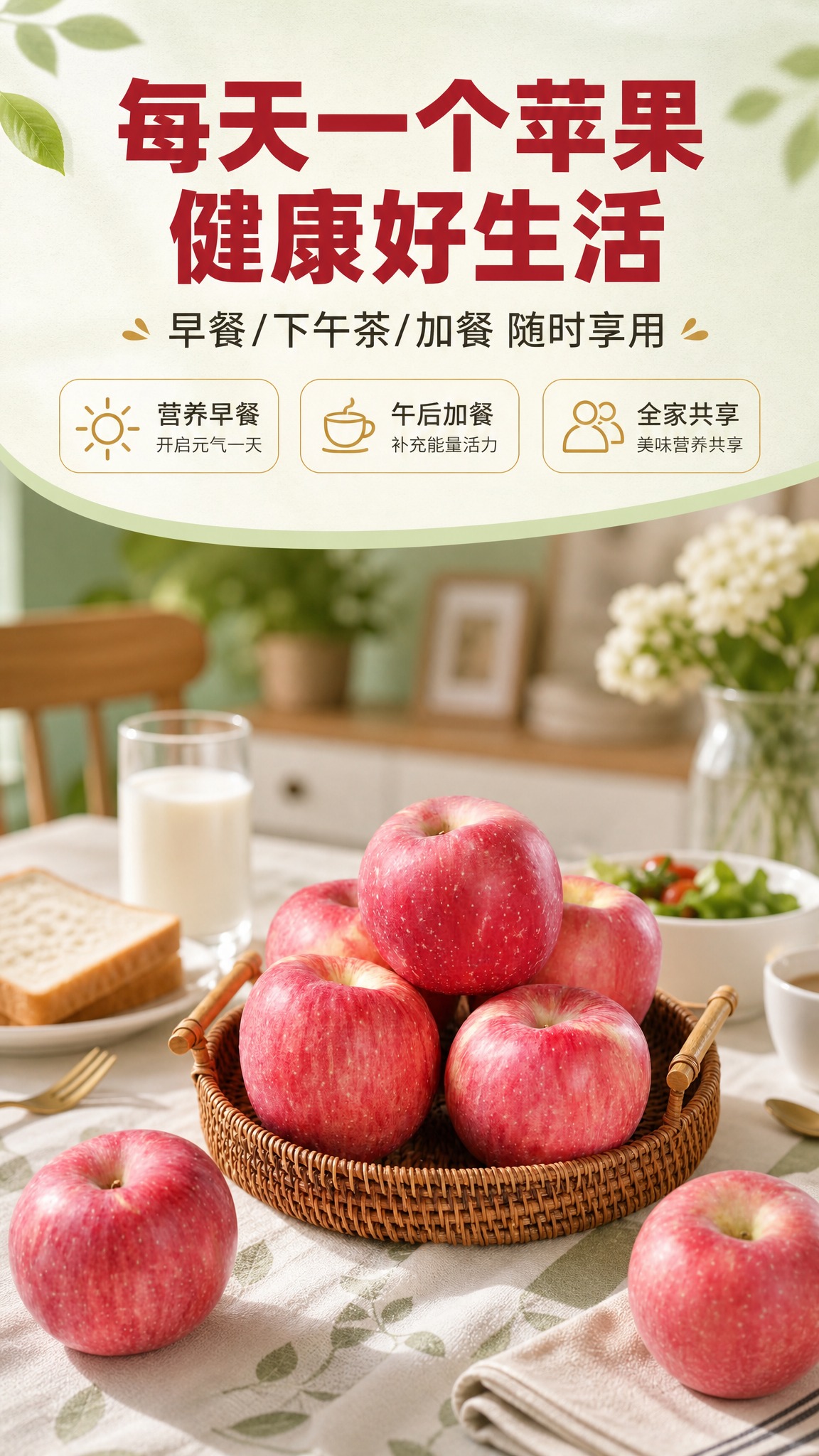 [商品] 使用【图1】陕西红富士苹果整果场景图；保留苹果的红色… - 图片创意预览