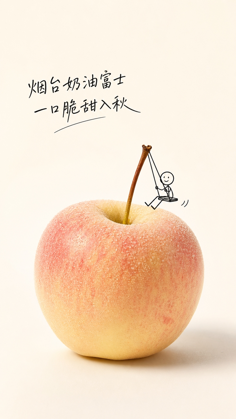 [商品] 使用【图1】【图2】【图3】【图4】烟台奶油富士苹果… - 图片创意预览