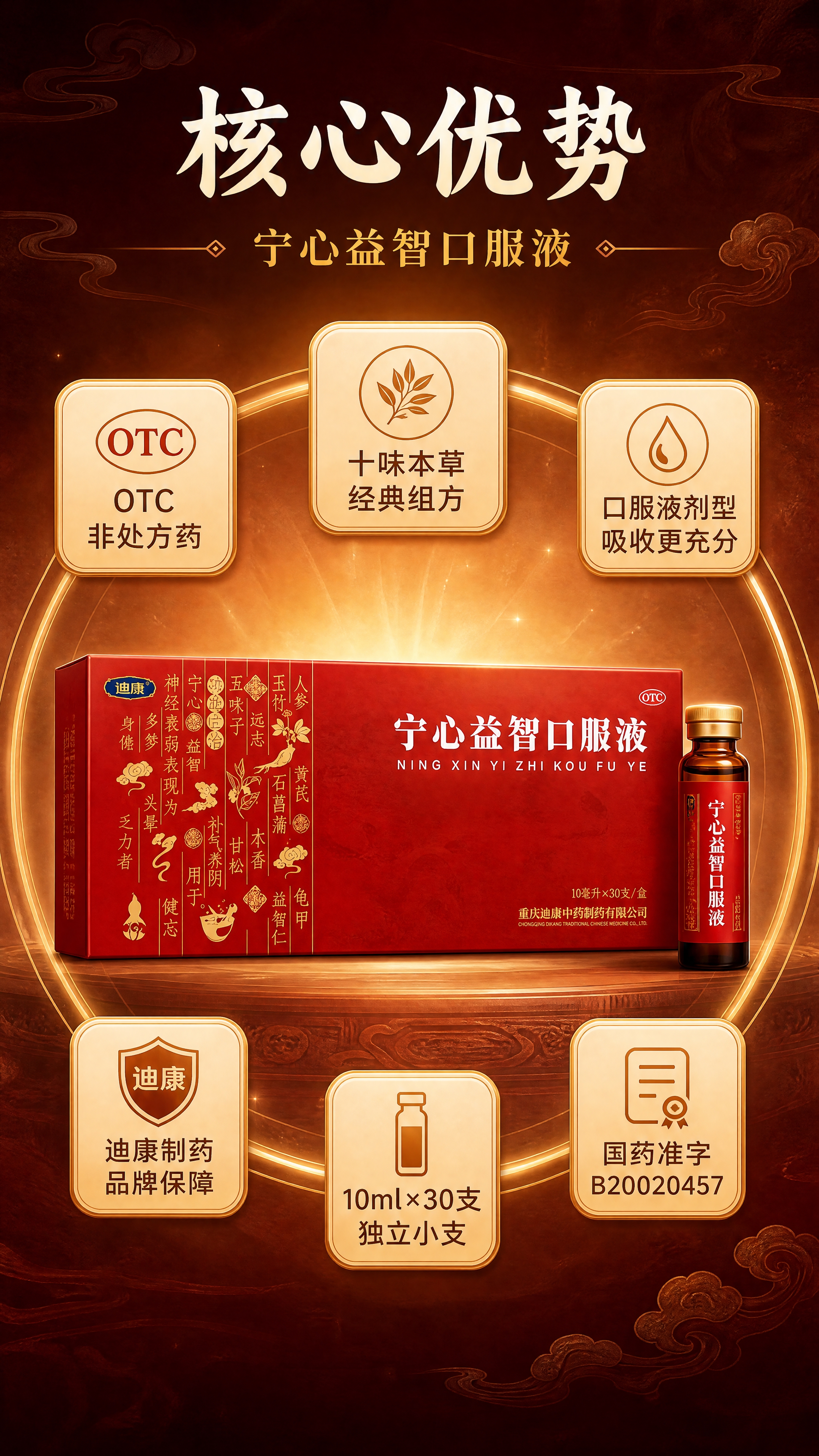 [商品] 使用【图1】中国红长方形纸盒（保留盒面全部文字：宁心… - 图片创意预览