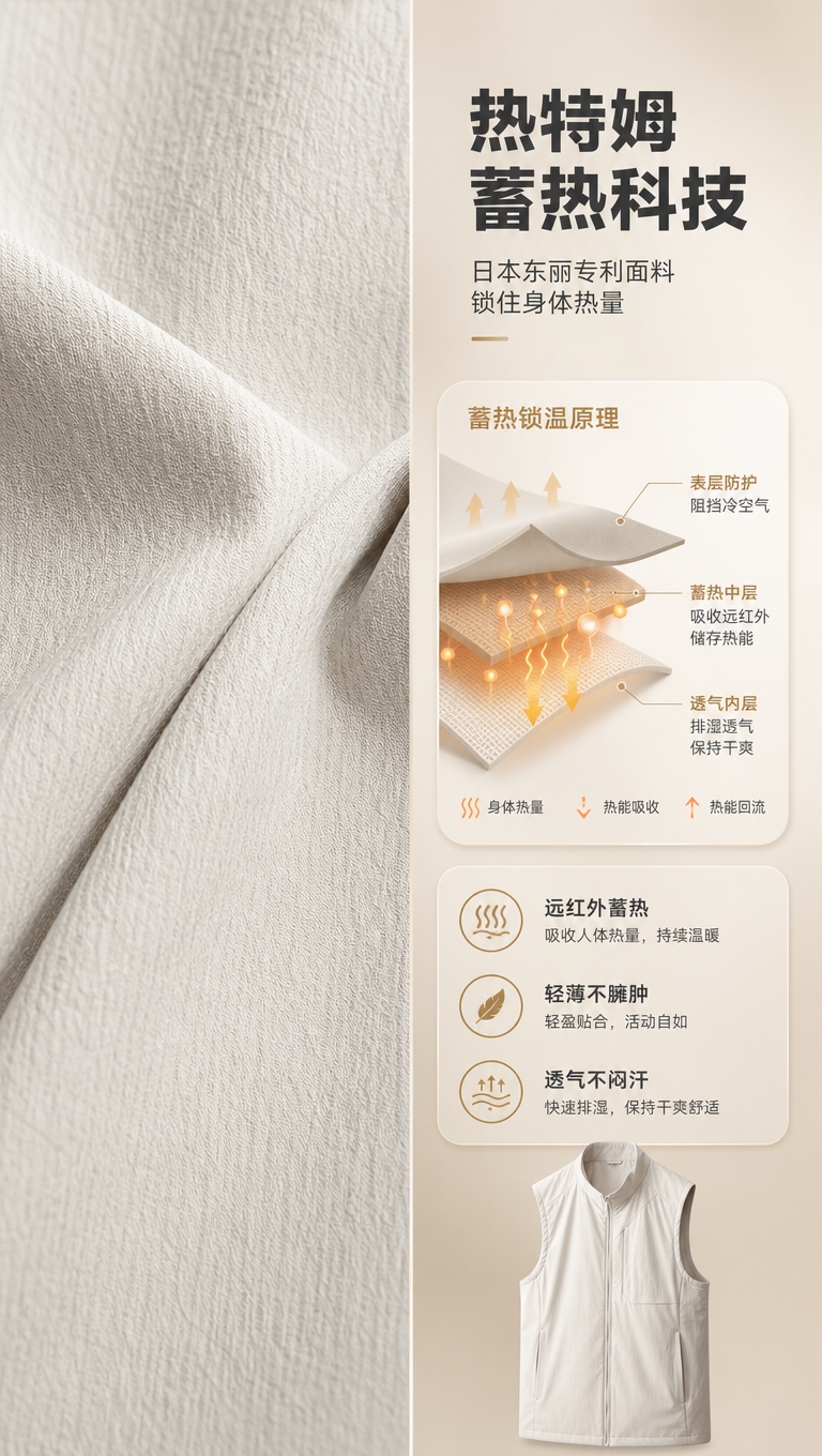 [商品] 使用【图4】米白色马甲面料细节图、【图2】米白色马甲… - 图片创意预览