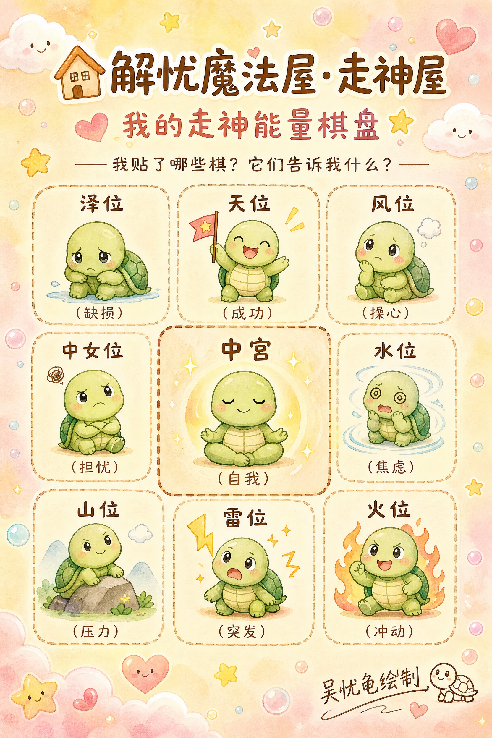 温馨治愈手绘插画风格海报，A4竖版，画面整体为柔和的暖色调，奶… - 图片创意预览