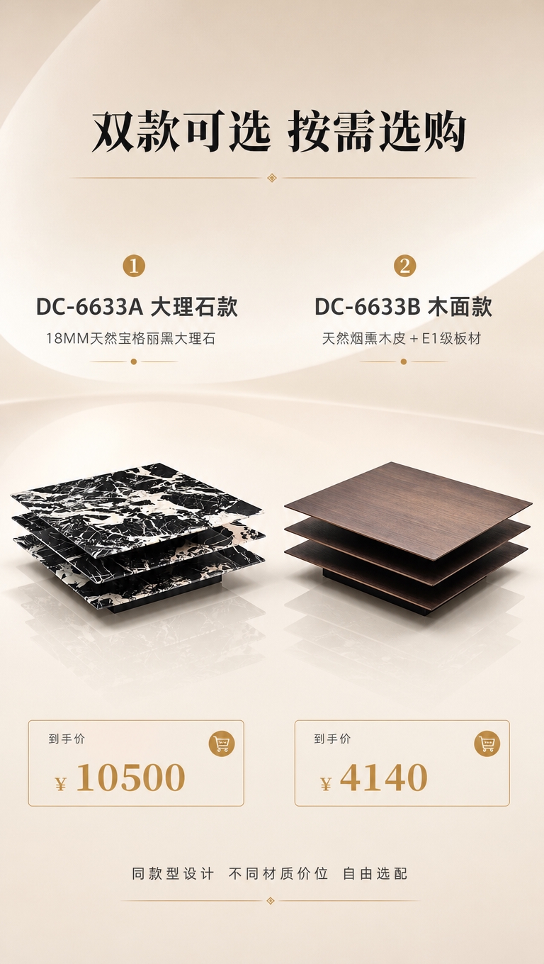 [商品] 使用【图1】两款方形茶几——左侧DC-6633A大理… - 图片创意预览