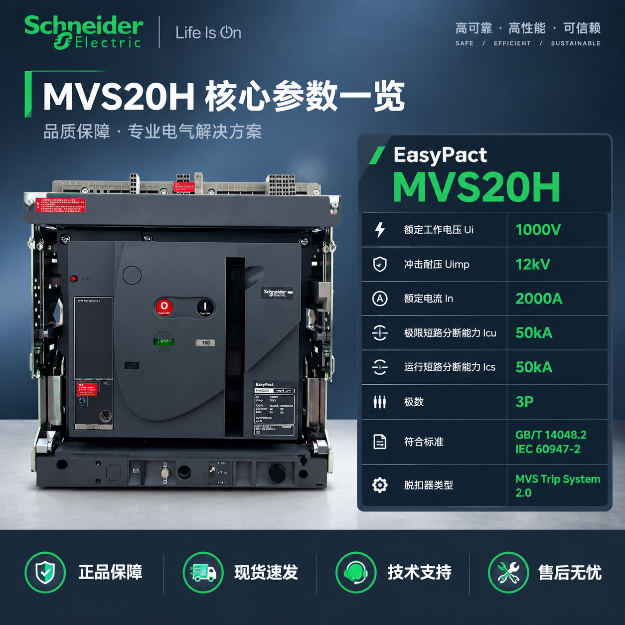[主图-5] 规格参数与背书，主题：MVS20H 核心参数一览… - 图片创意预览