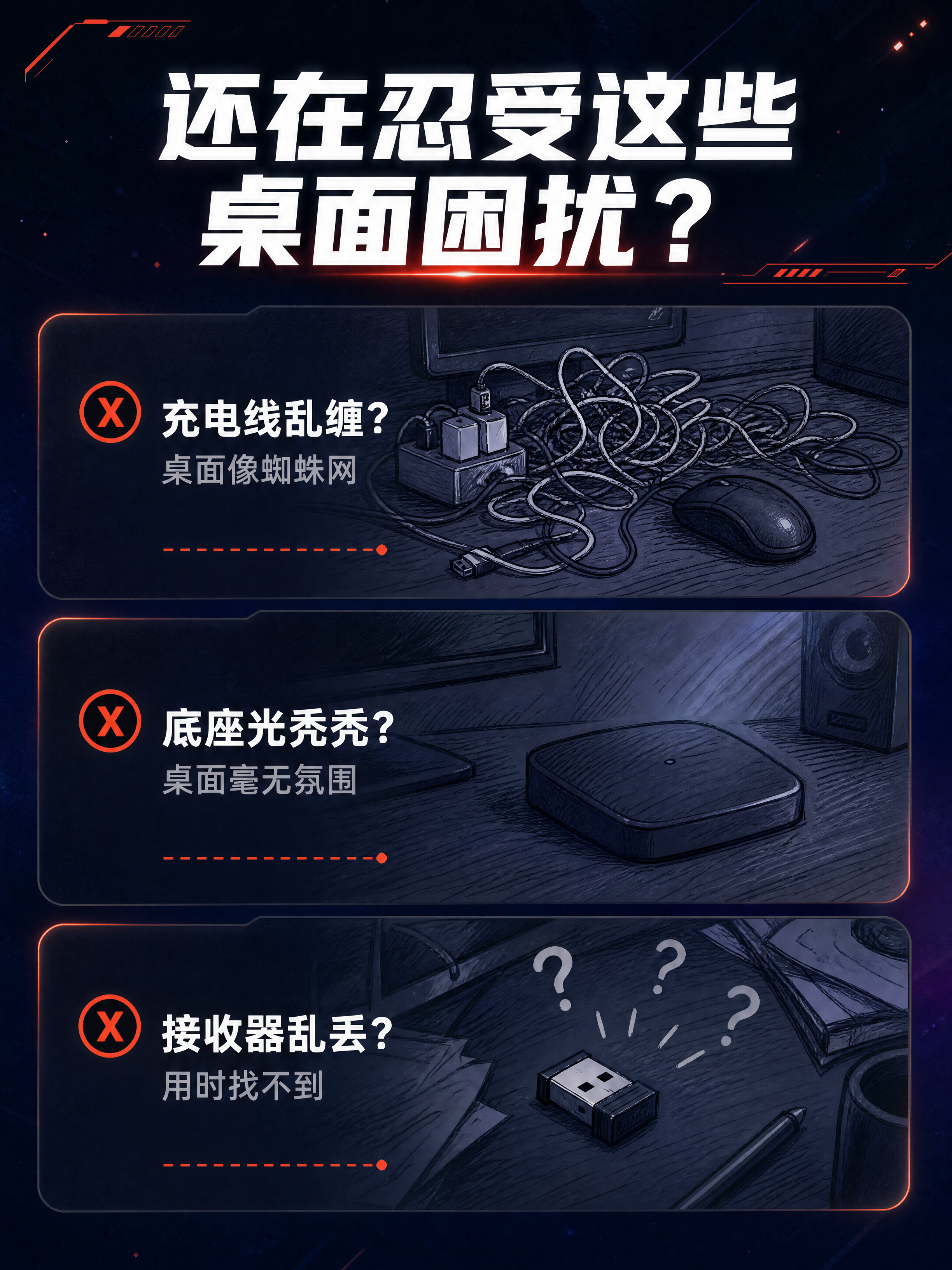 [商品] 本页为痛点页，不使用产品图。 [画面] 目标：详情第… - 图片创意预览