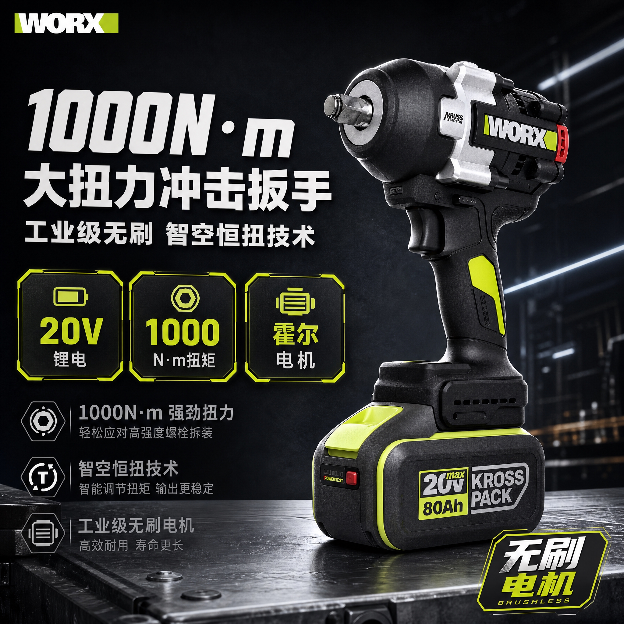 [主图-1] 首图点击率海报，核心传达1000N·m大扭力专业… - 图片创意预览