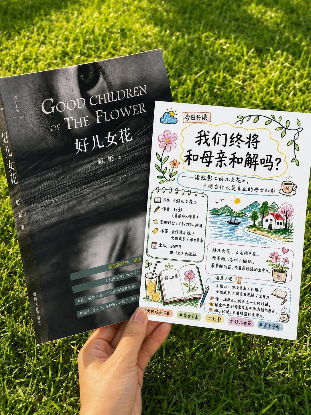 将图中的读书手账卡片的米黄色底色改为纯白色，保持卡片上的所有文… - 图片创意预览