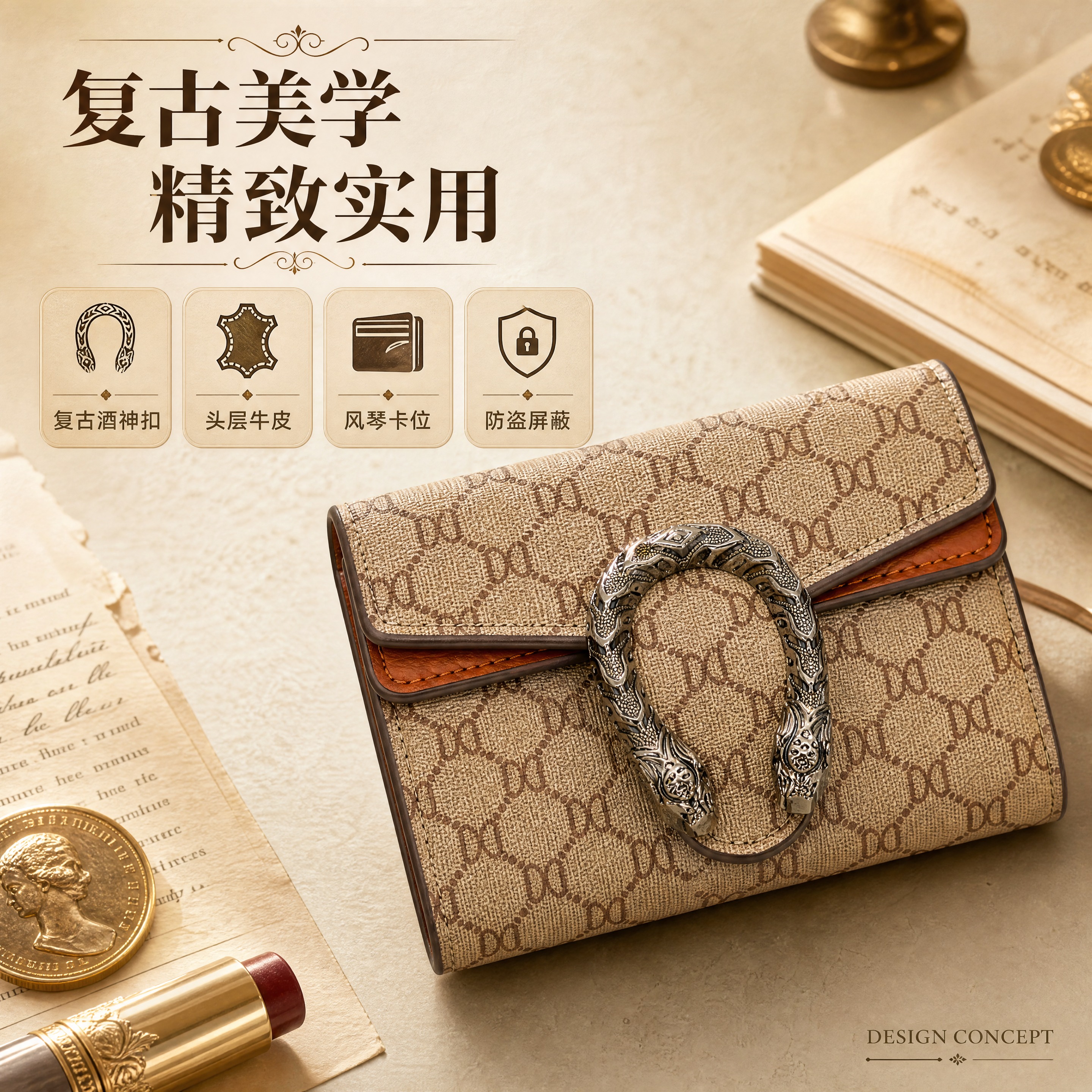 [商品] 使用【图7】卡包正面特写；商品为KB-9009酒神扣… - 图片创意预览