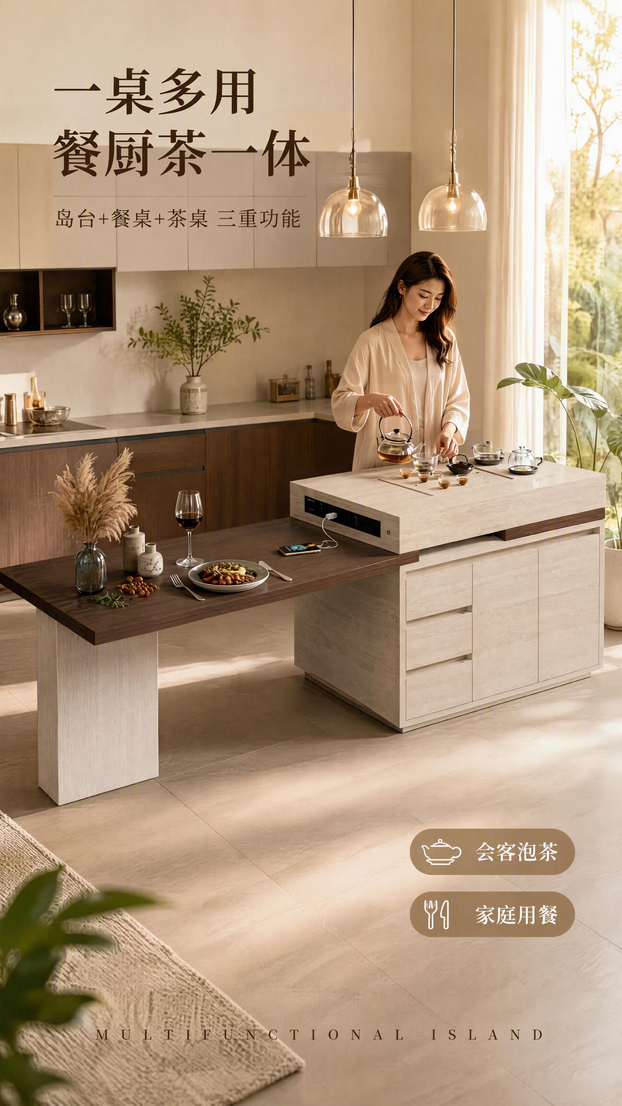 [第5张] 详情页使用场景-人物互动泡茶/用餐双场景。本张使用… - 图片创意预览