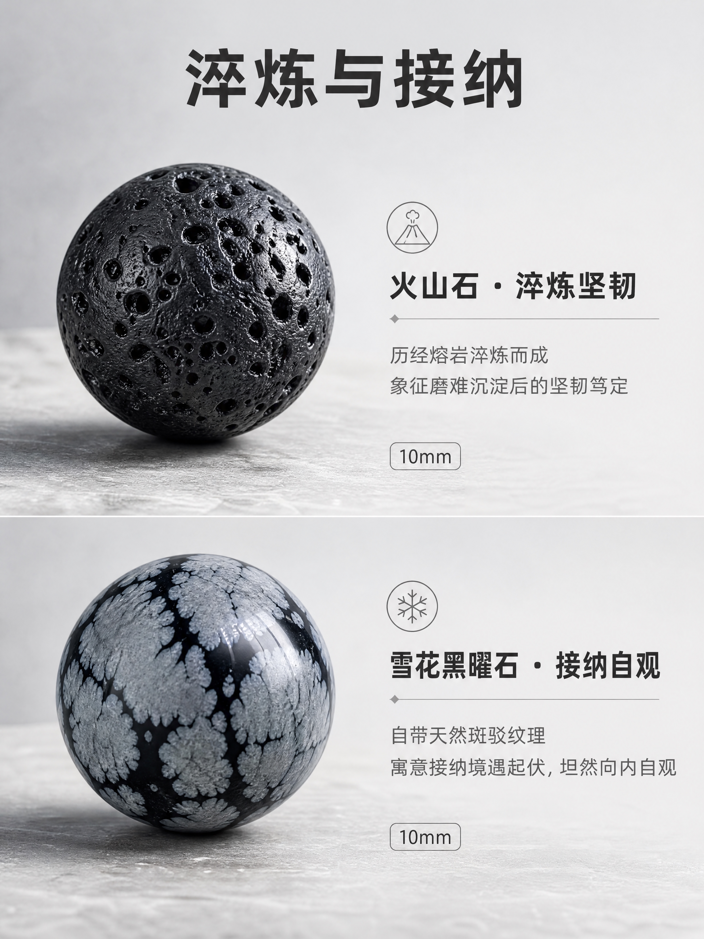 [商品] 使用【图4】火山石珠 + 【图5】雪花黑曜石珠；保留… - 图片创意预览