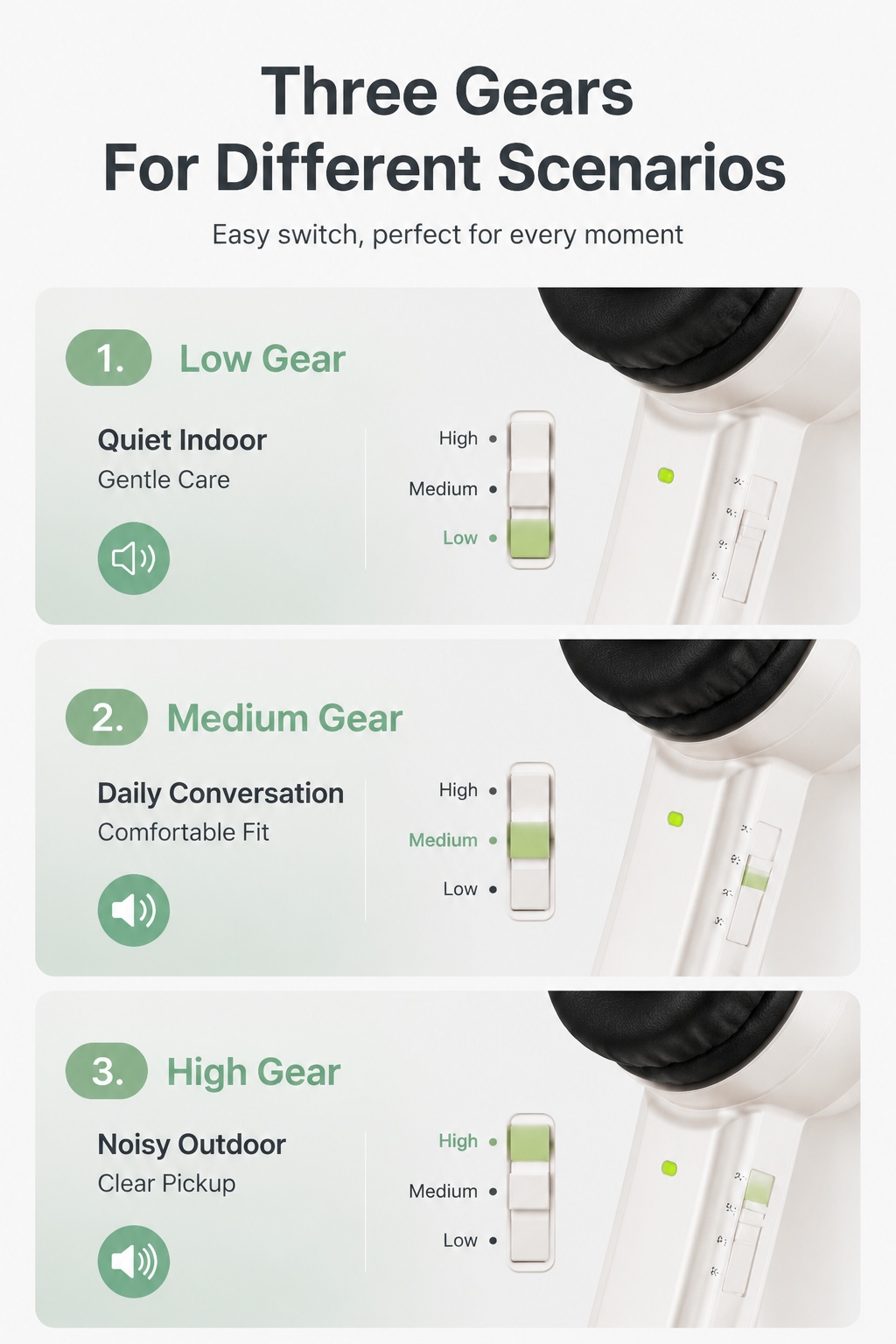 [第5屏] Three-speed volume adjust… - 图片创意预览