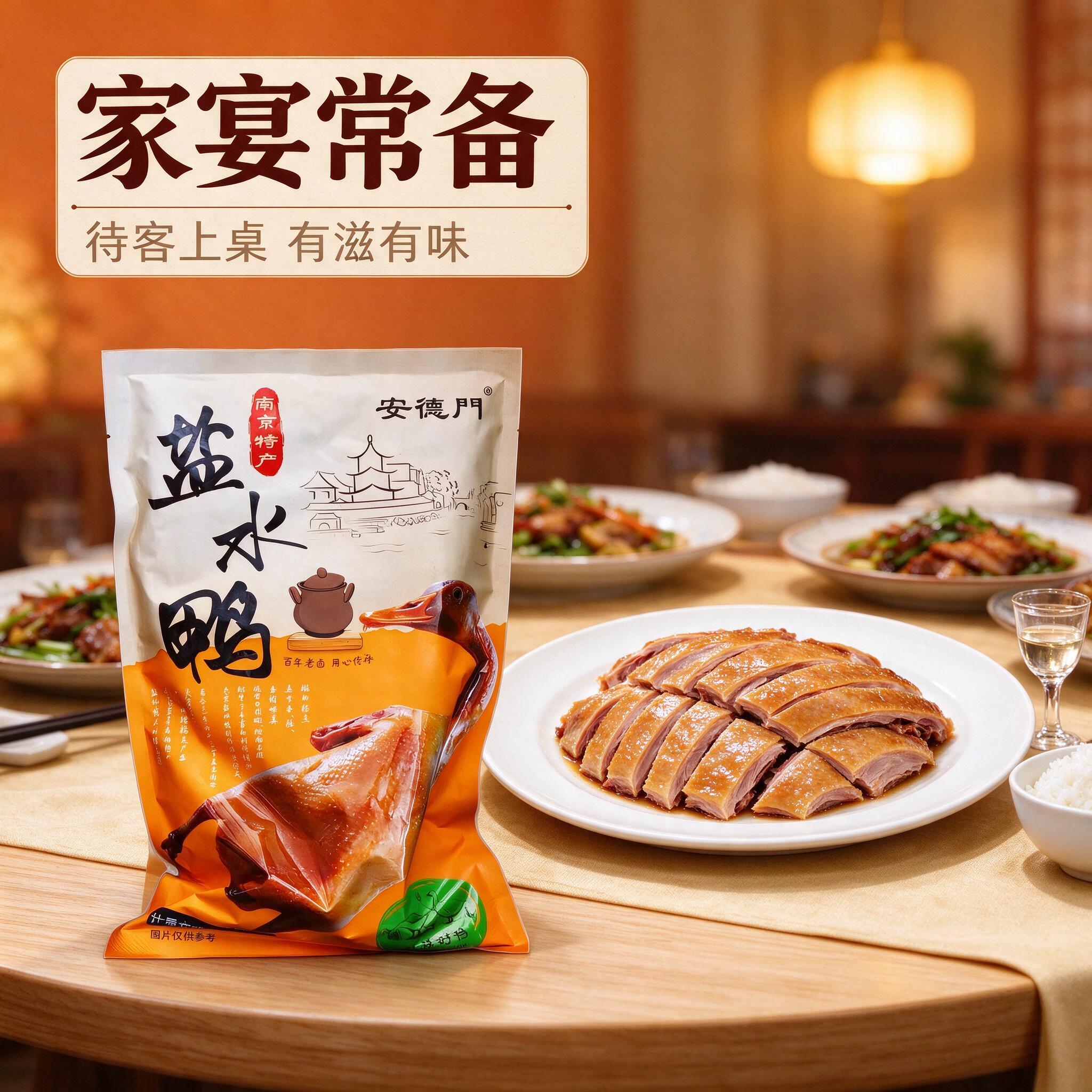 [商品] 使用【图1】安德门盐水鸭包装袋；保留包装袋整体外观特… - 图片创意预览