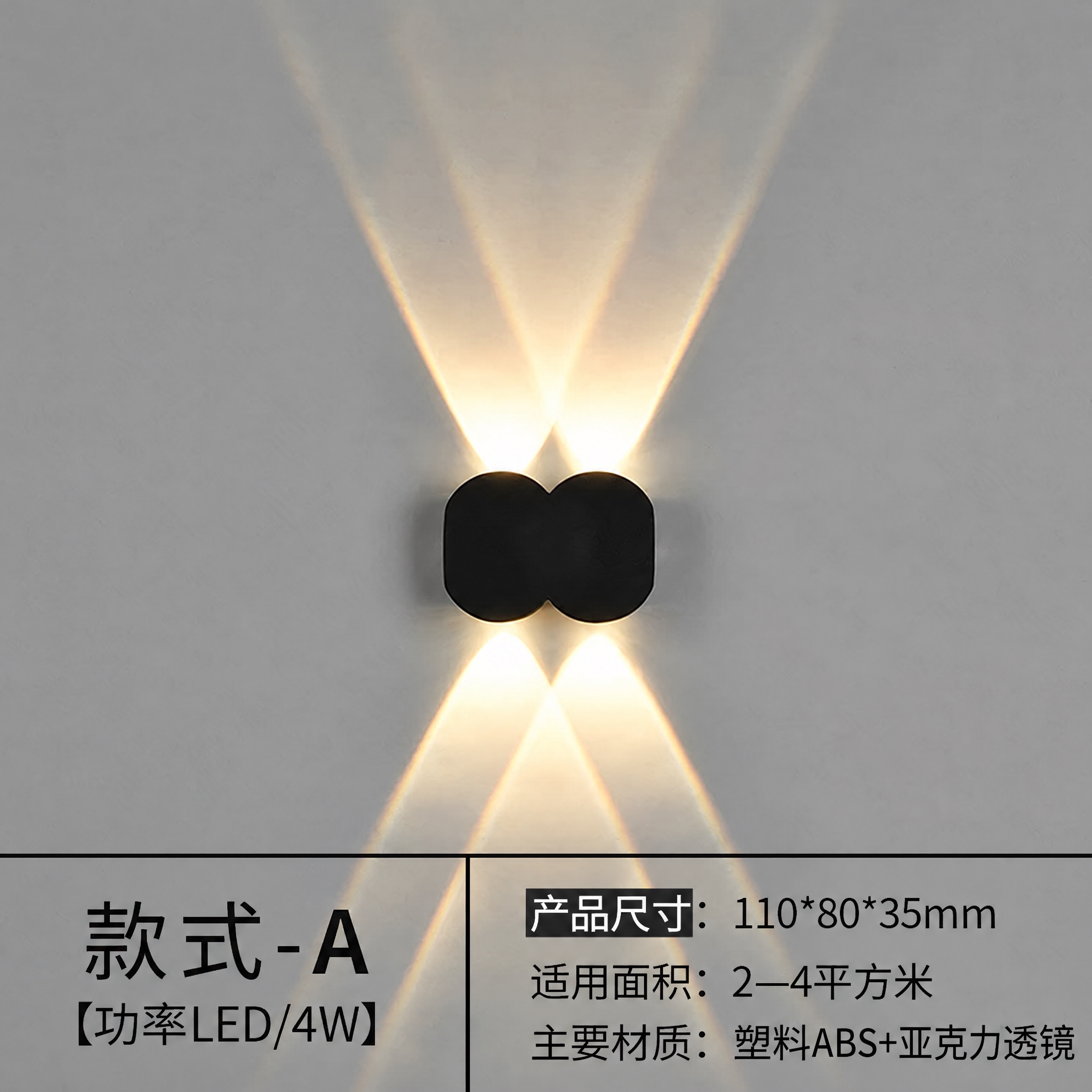 将图片底部文字中的“压铸铝”替换为“塑料ABS”，其余文字、布… - 图片创意预览