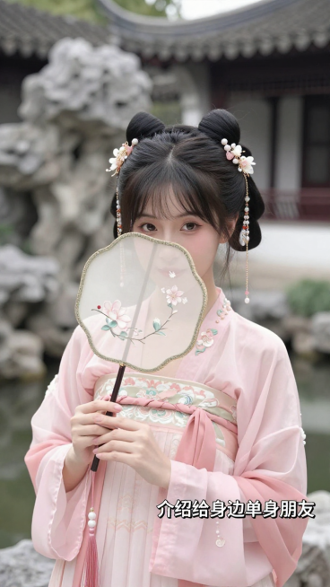 出10张图片：近景：1个20岁左右的中国女生，不同的穿着，不同的长相，不同的发型，不同的姿势，不同的环境，图片右下角添加文字：介绍给身边单身朋友预览效果