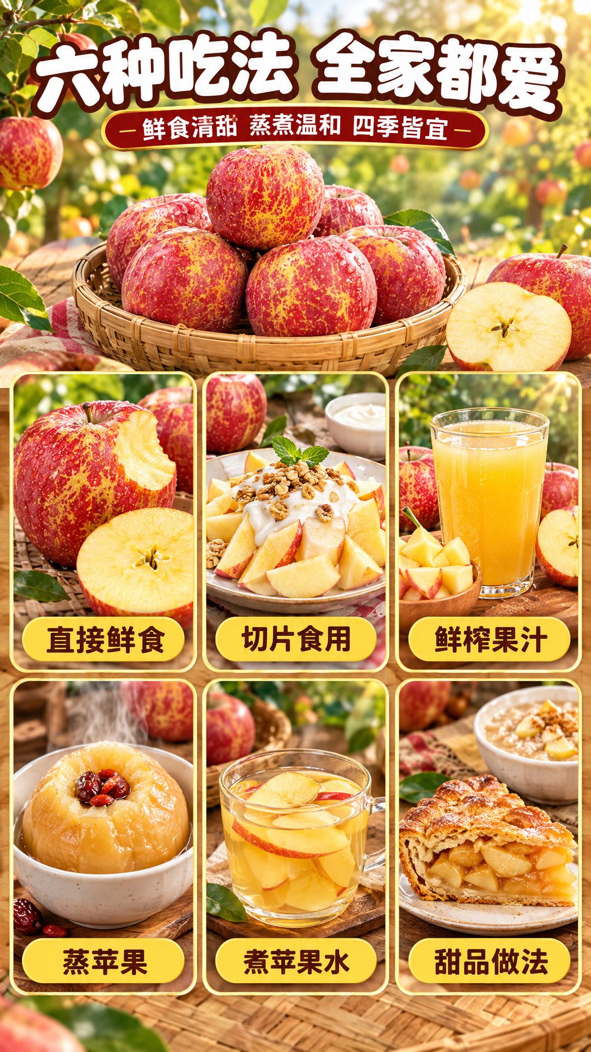[商品] 使用【图1】昭通丑苹果实拍果；果实保留红带黄斑自然外… - 图片创意预览