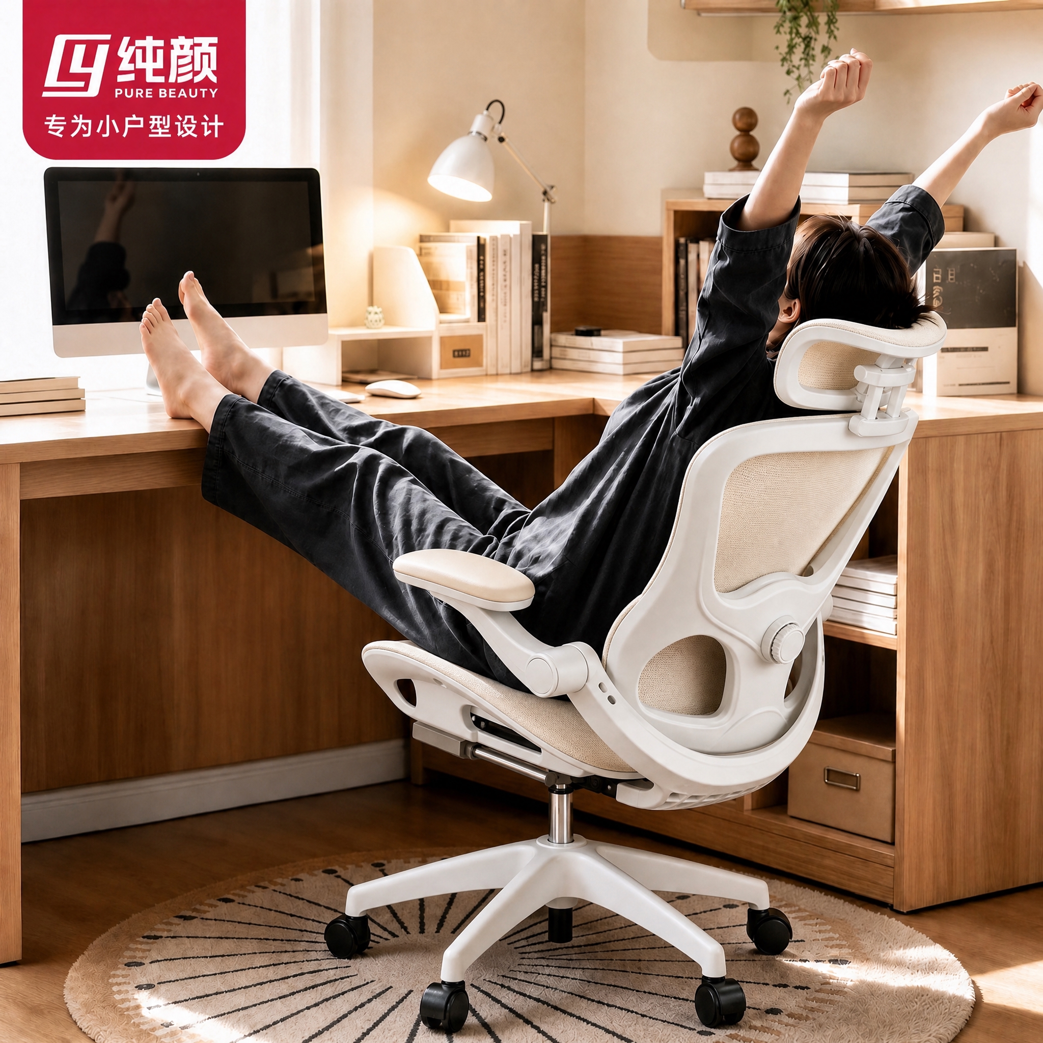 保持这张图的所有场景、人物、姿势、文案、左上角红色纯颜logo… - 图片创意预览