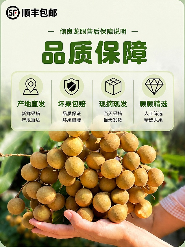 做一套储良龙眼的详情页