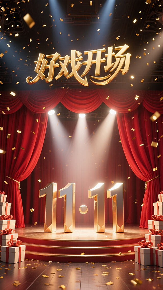 🎭双 11 舞台开幕，金色盛宴等你嗨🎉
