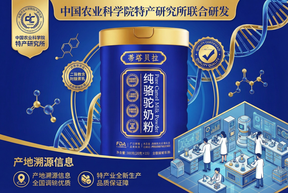 图7：科研背书

标题：中国农业科学院特产研究所联合研发

内容：强调科研背景、品质把控、产地溯源

视觉：研究所标识+实验场景插图预览效果