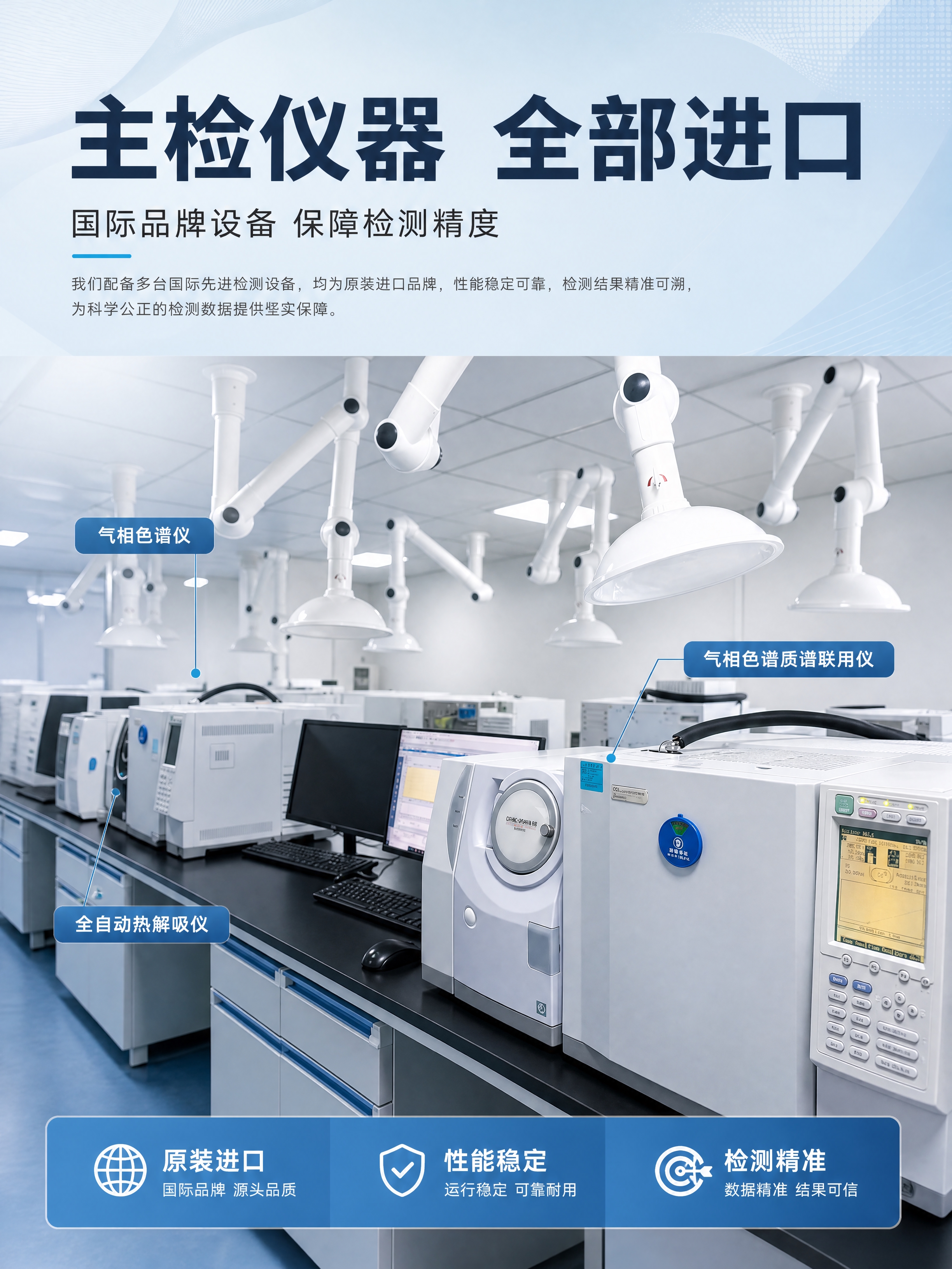[商品] 使用【图2】实验室多台进口检测仪器阵列；保留各台仪器… - 图片创意预览
