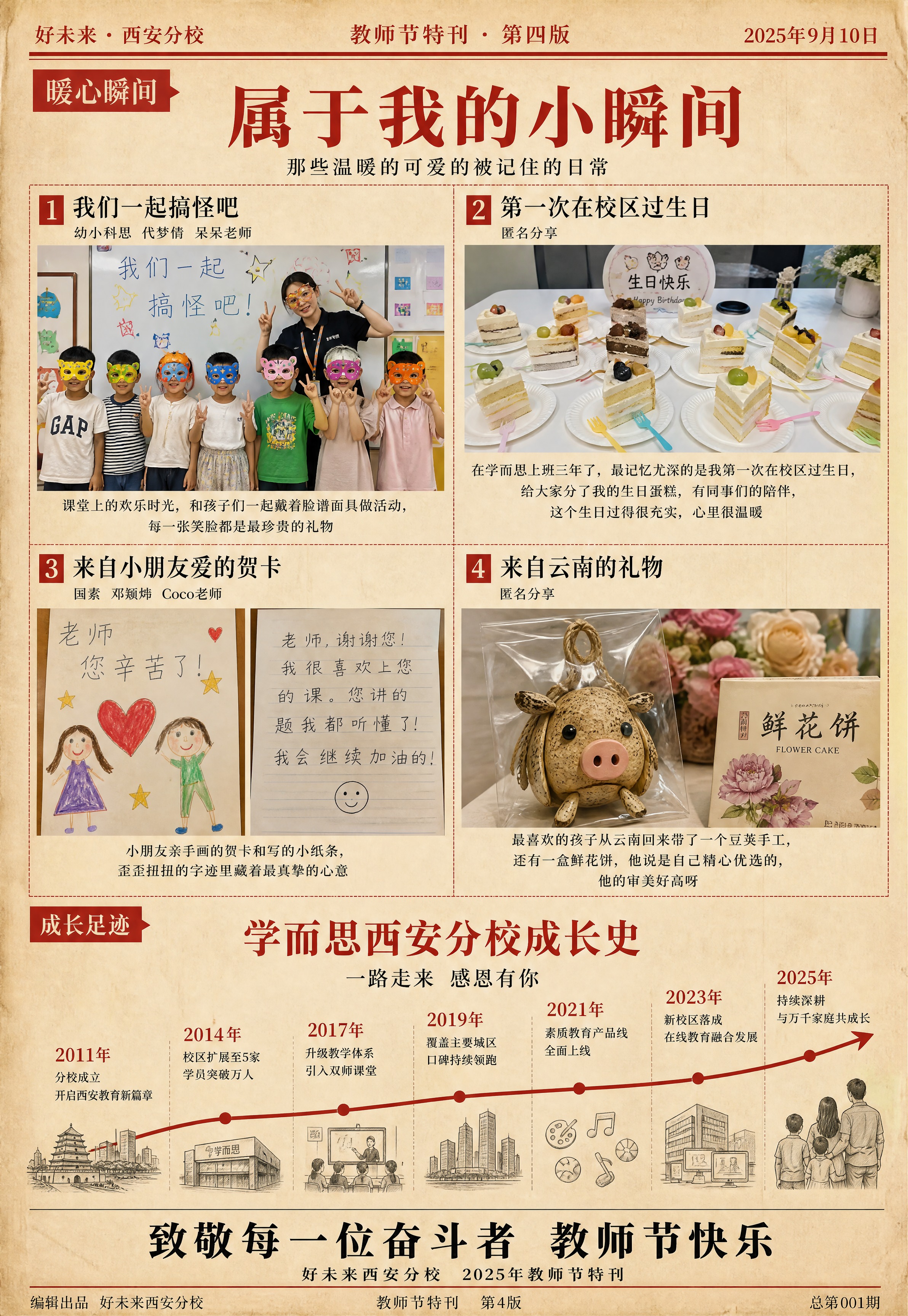设计教师节特刊报纸第四版，4开竖版270mm×390mm。延续… - 图片创意预览
