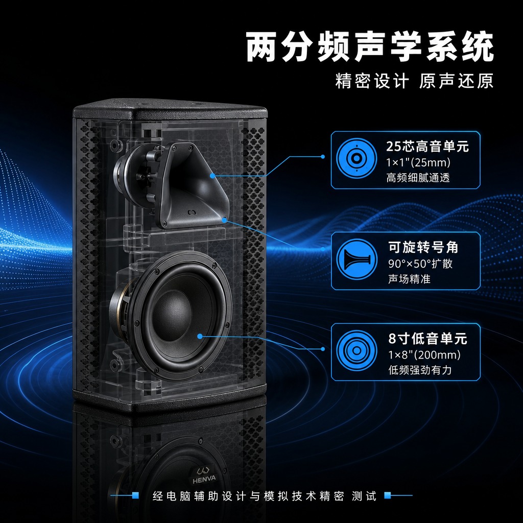 [商品] 使用【图1】HENVA HW-HS8II全频音箱；保… - 图片创意预览