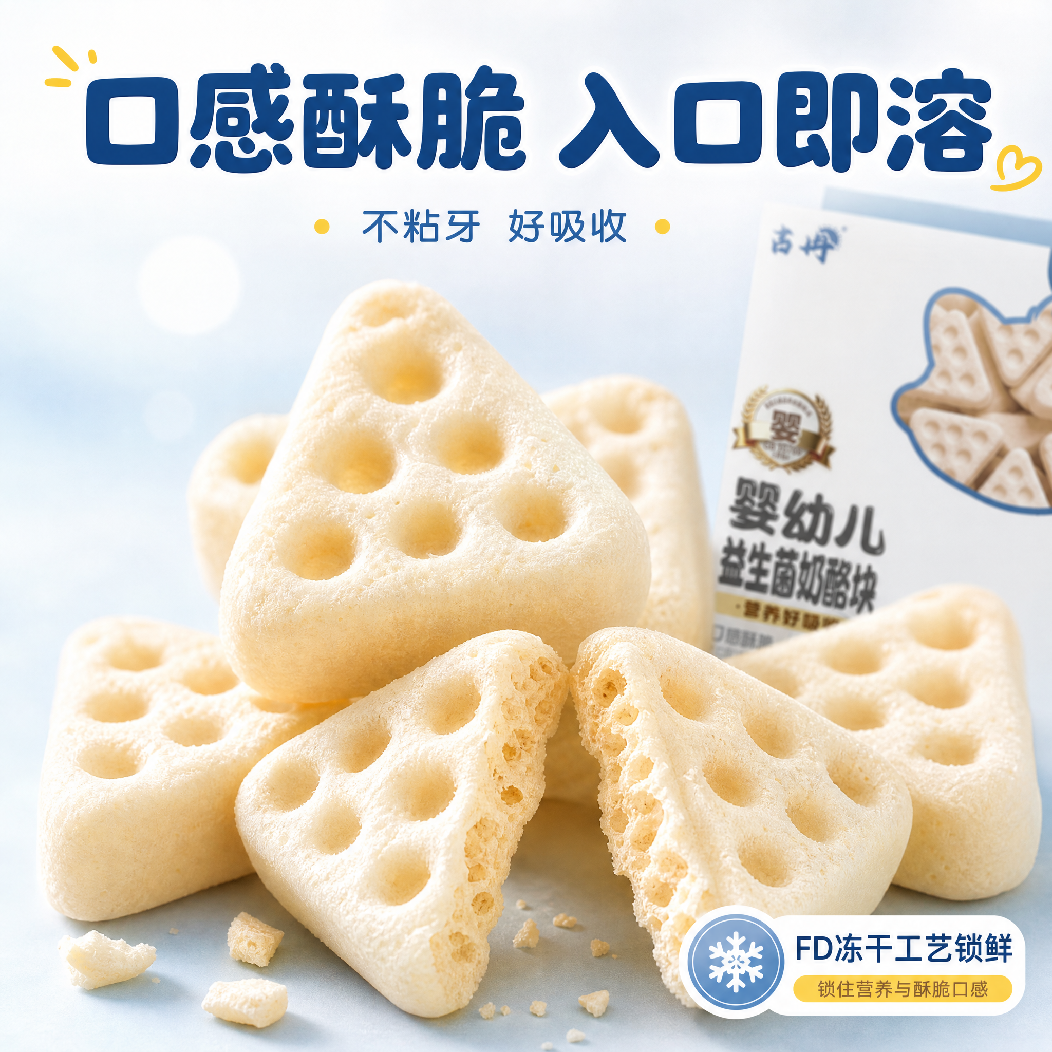 [主图-3] 细节微距 奶酪块酥脆质地与真实口感展示 [统一基… - 图片创意预览