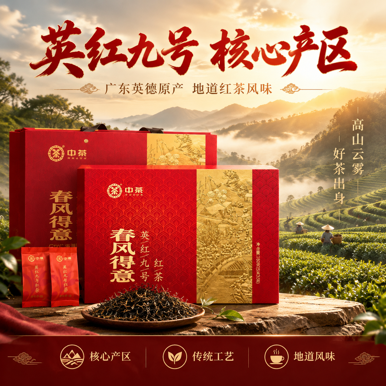 [主图-2] 核心亮点 英红九号核心产区 品质溯源 [统一基调… - 图片创意预览