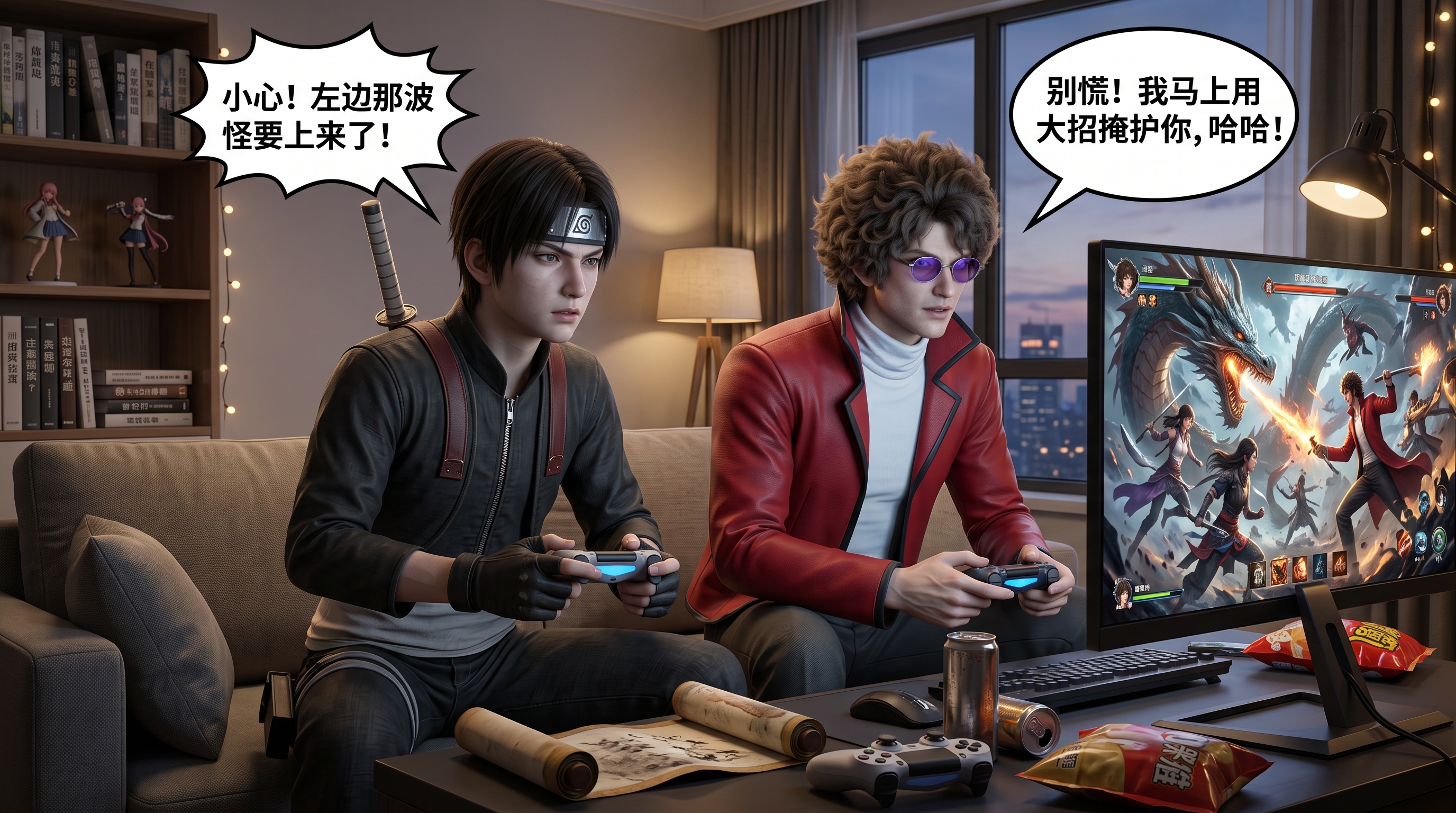 生成真人风格对话图 - 图片创意预览