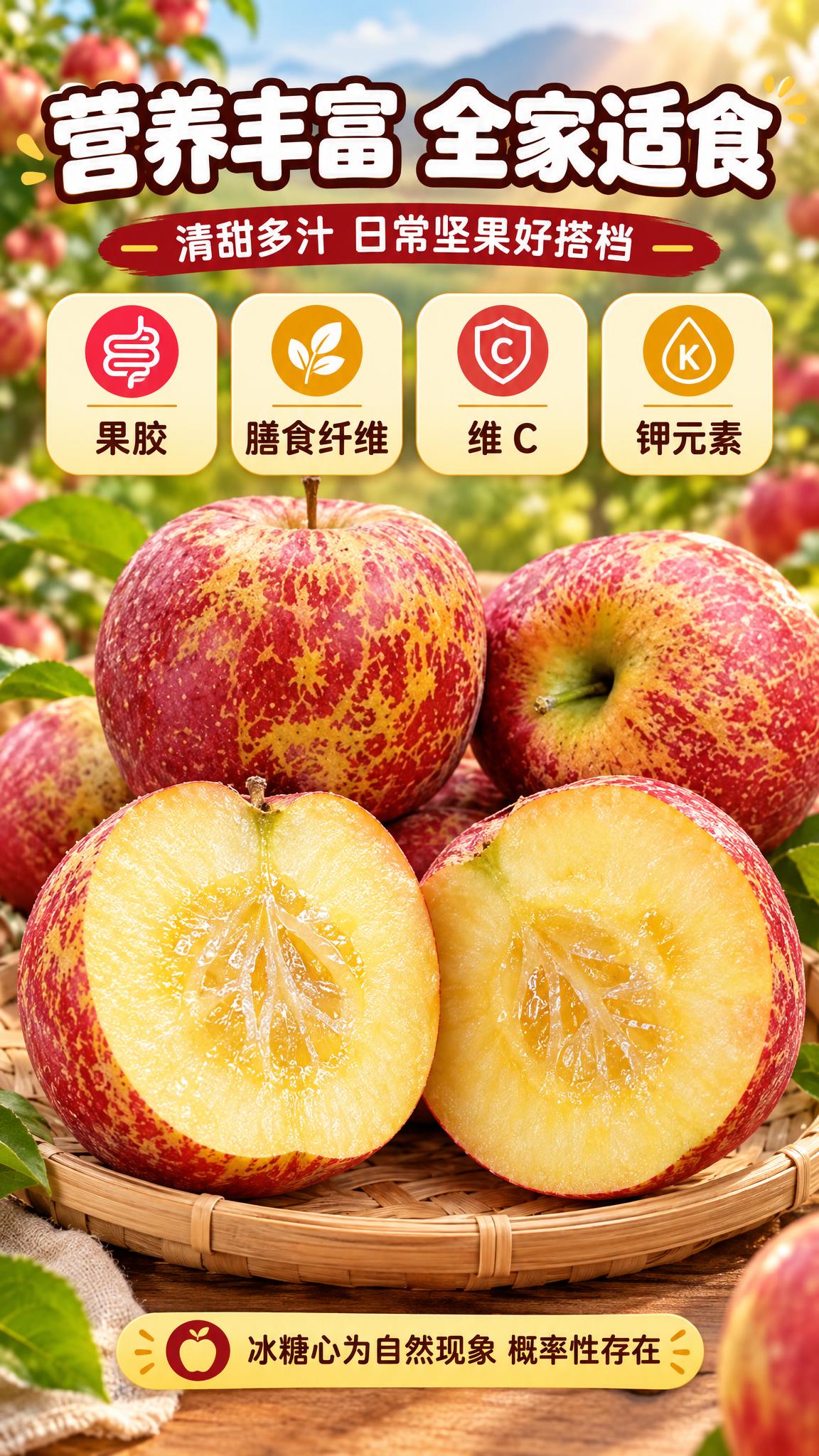 [商品] 使用【图1】昭通丑苹果实拍果；主体为切开两半的果实，… - 图片创意预览