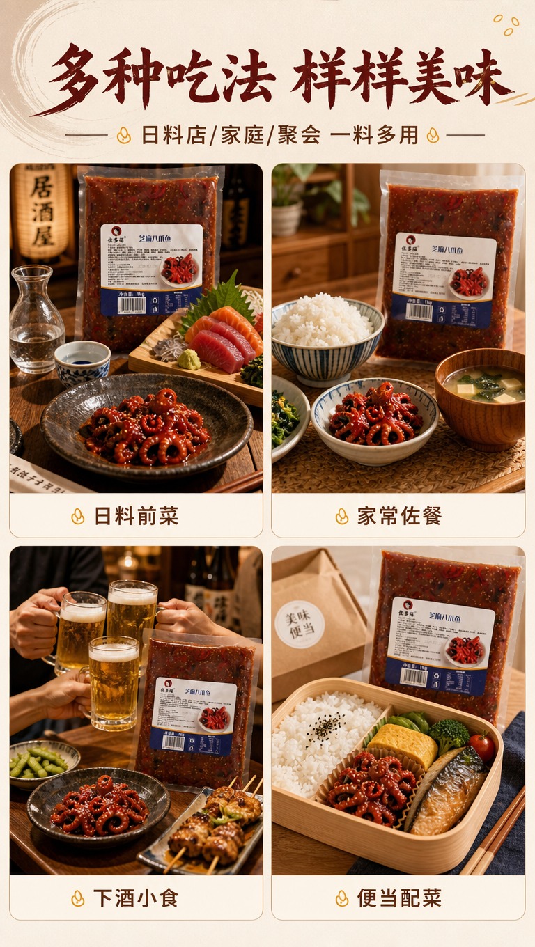 [商品] 使用【图1】佐多福芝麻八爪鱼1kg装产品图，在每个场… - 图片创意预览