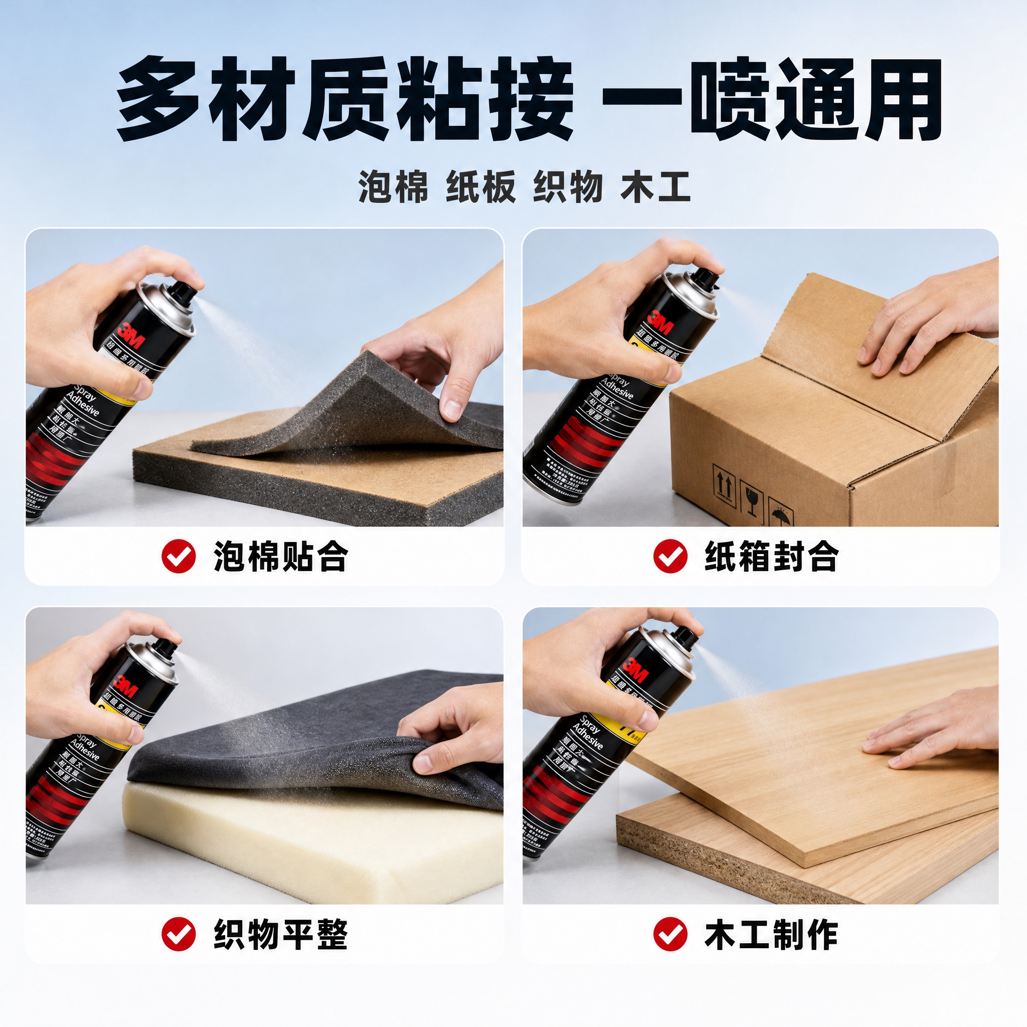 [主图-4] 商品名称「3M Super 77 超能多用途喷胶… - 图片创意预览