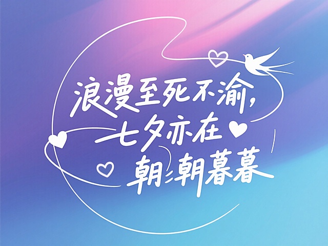 七夕是浪漫的，希望每一天都是浪漫的，每天都是七夕。