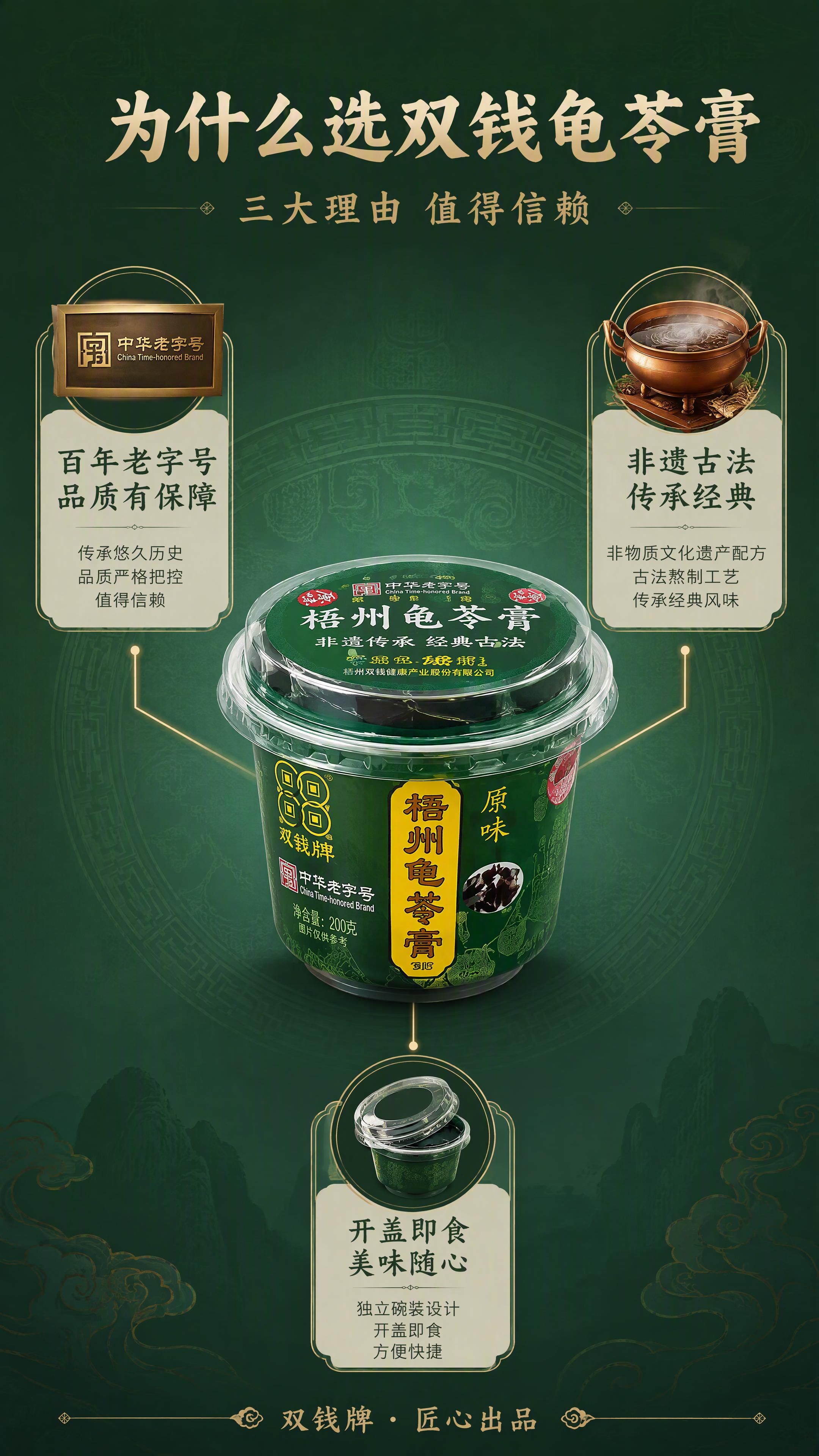 [第7张 重制] 详情页卖点拆解-三大核心理由中心引线型。本张… - 图片创意预览