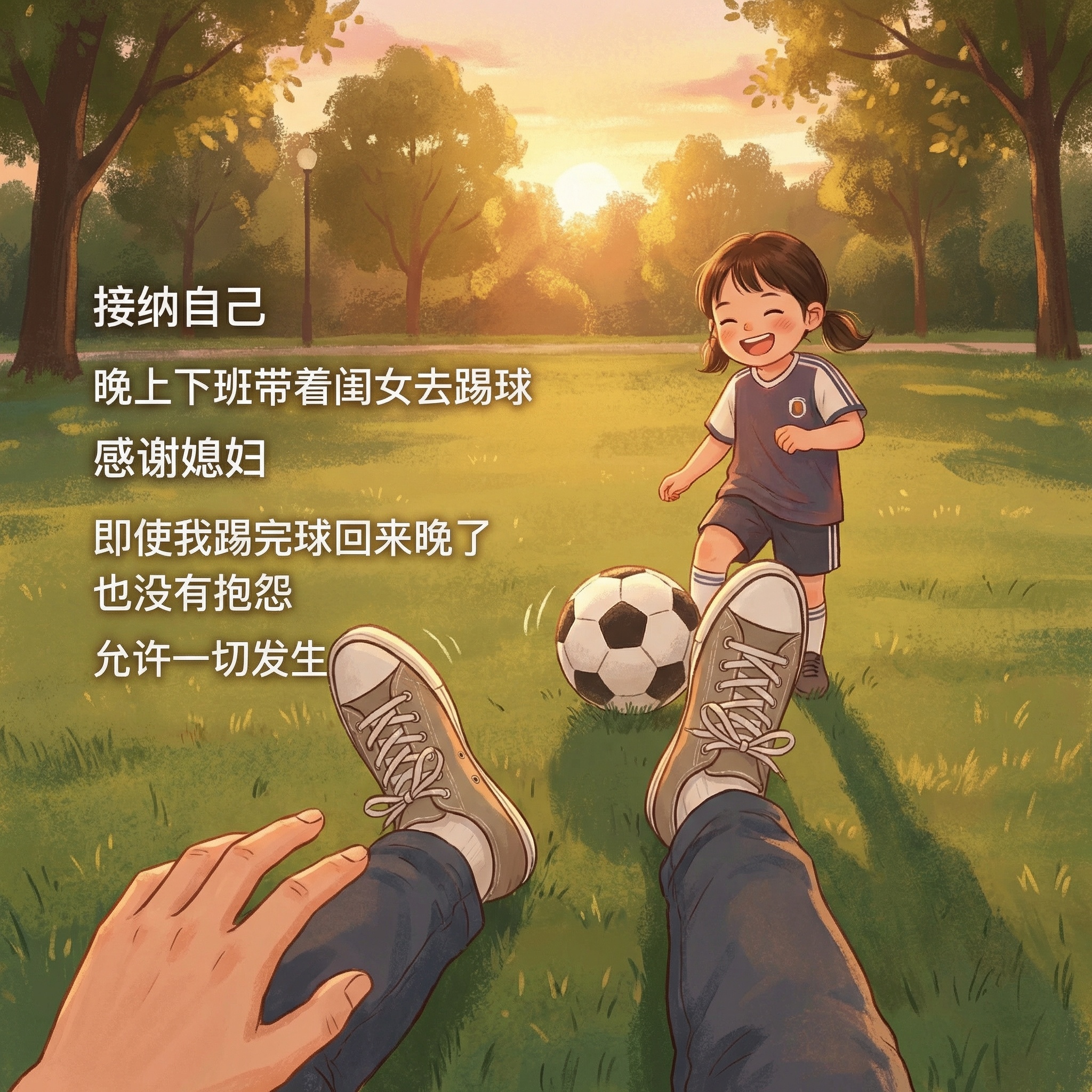 帮我生成插画图 男生视角 1:1比例 - 图片创意预览