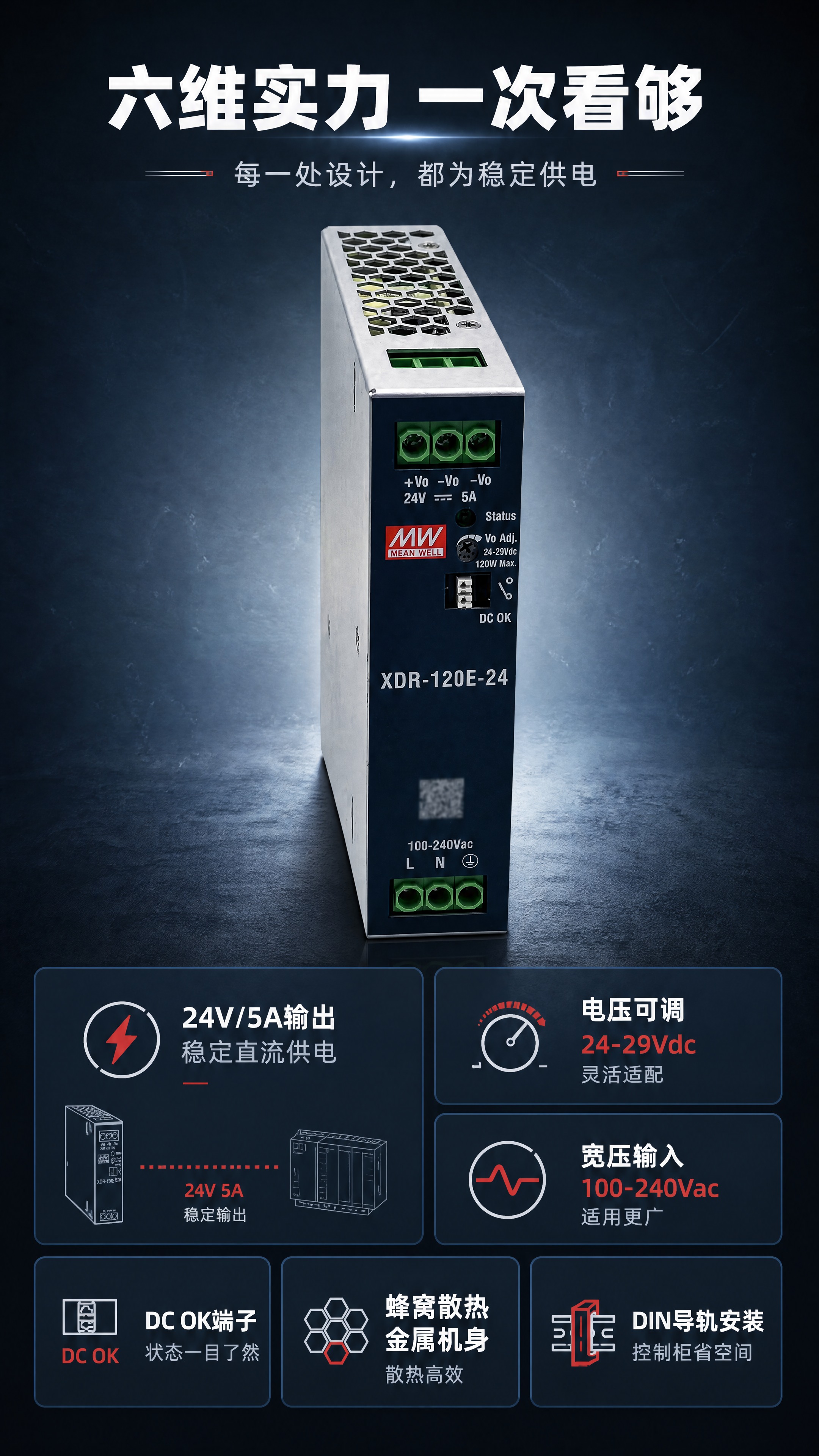 [商品] 使用【图92】明纬MEAN WELL XDR-120… - 图片创意预览