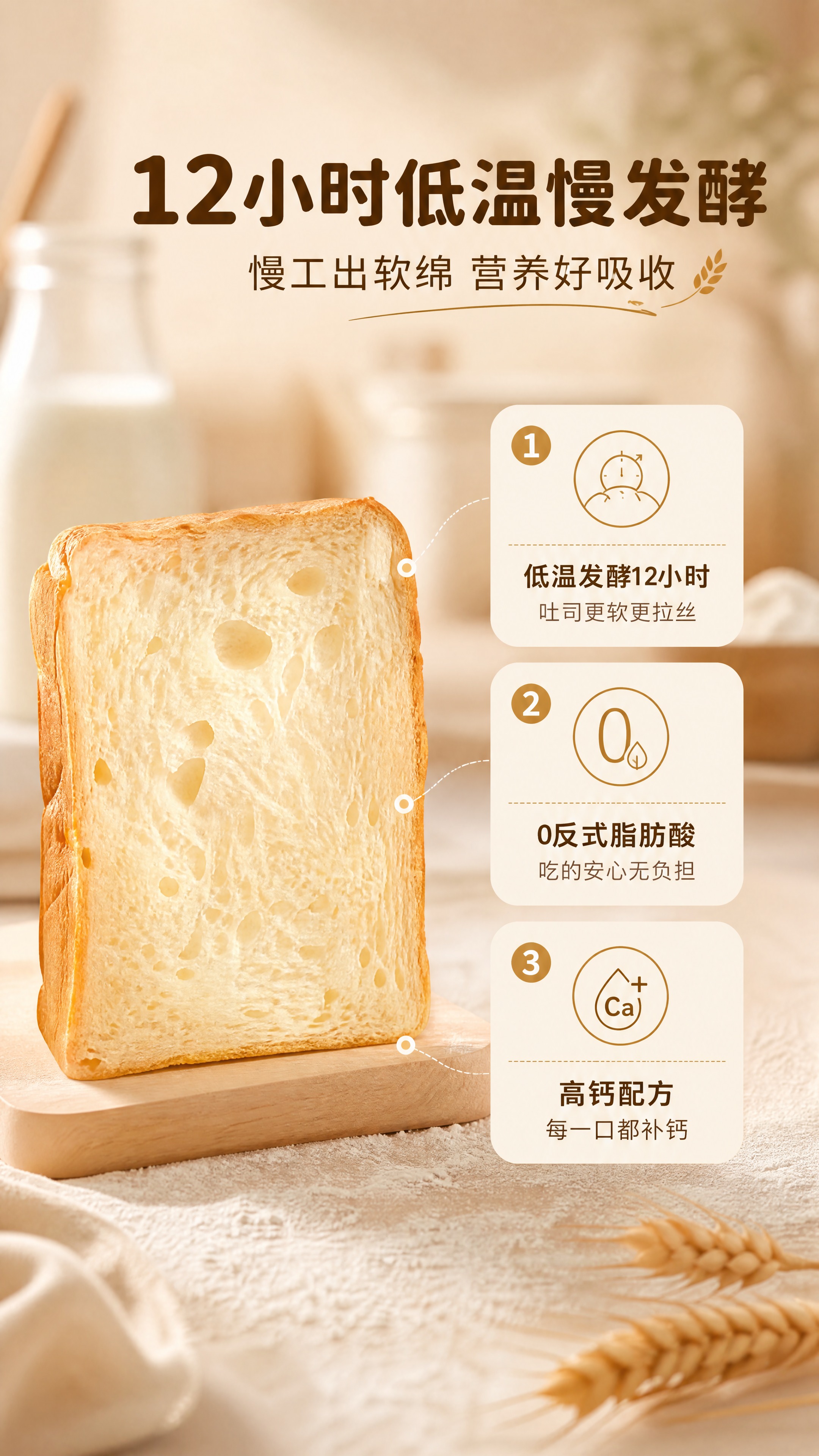 [商品] 使用【图1】牛奶吐司切片产品；保留吐司金黄外皮、奶白… - 图片创意预览
