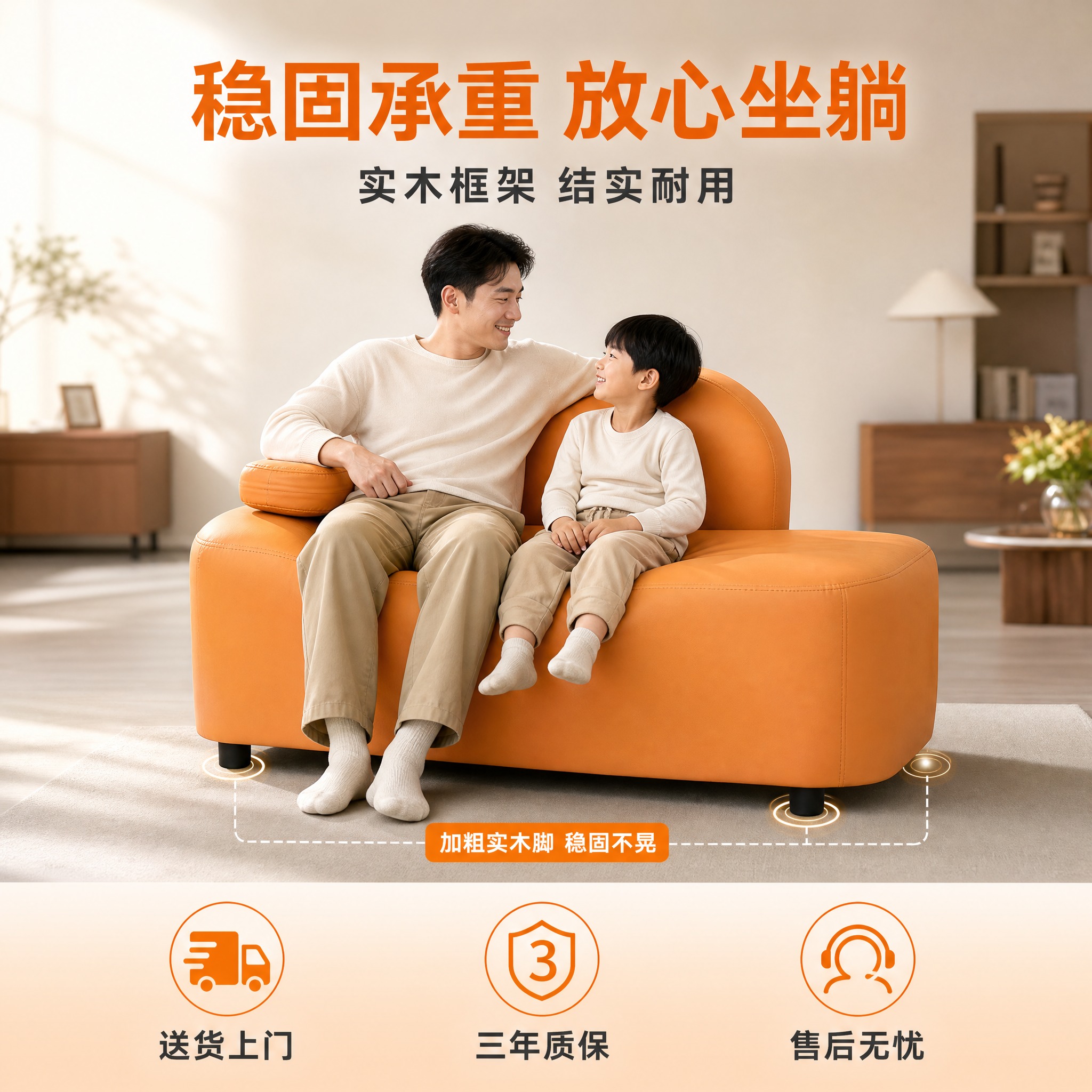 [主图-5] 服务与尺寸工程转化，展示贵妃躺椅的稳固承重与服务… - 图片创意预览