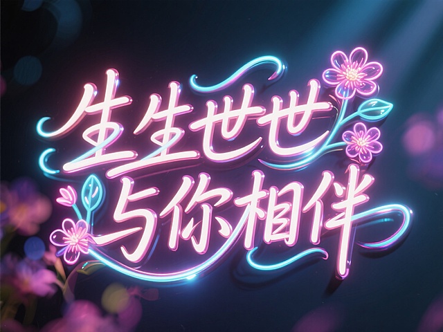 字体｜霓虹灯样式设计