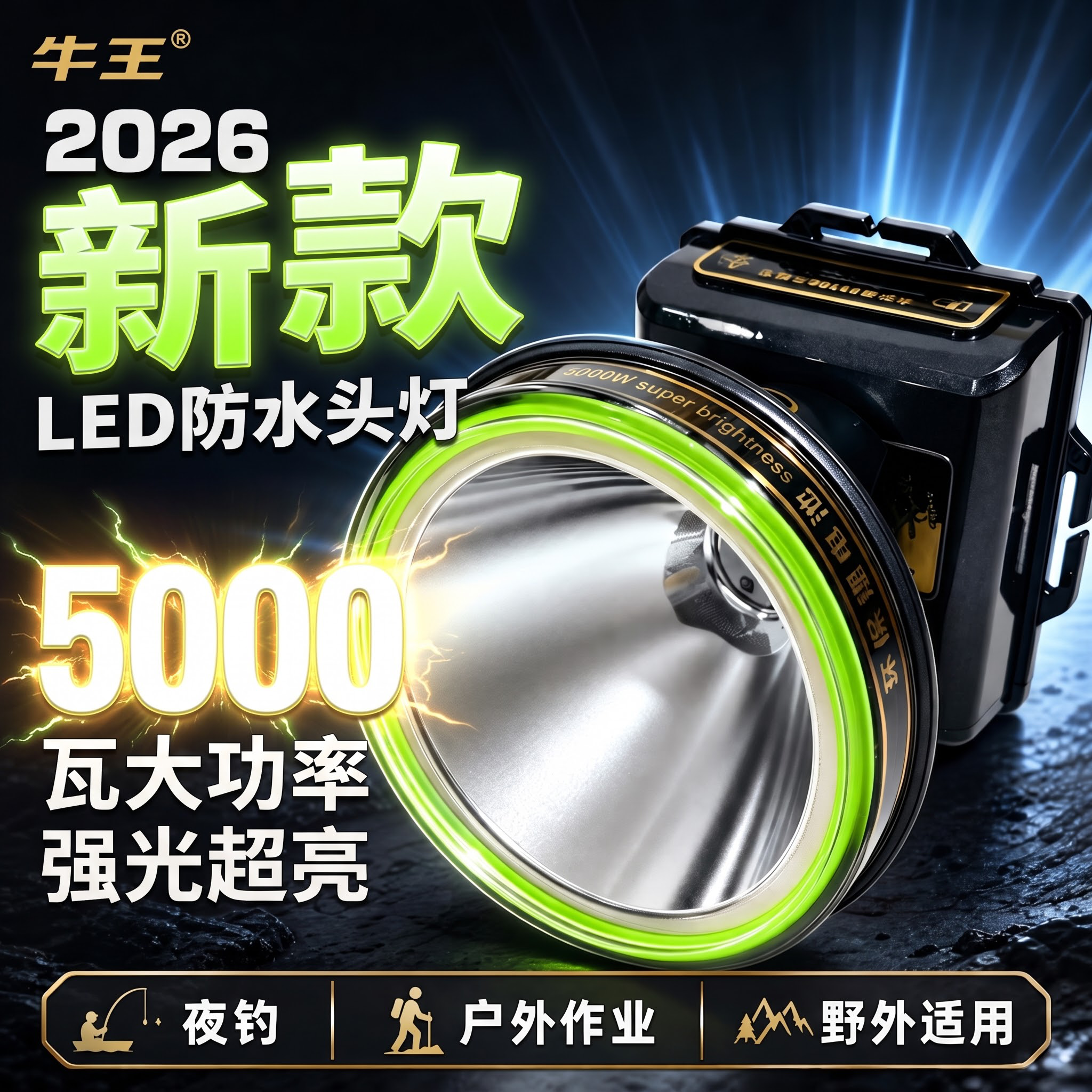 重点突出新款两个字，以及5000瓦，要突出量眼，文字排版好看突出 - 图片创意预览