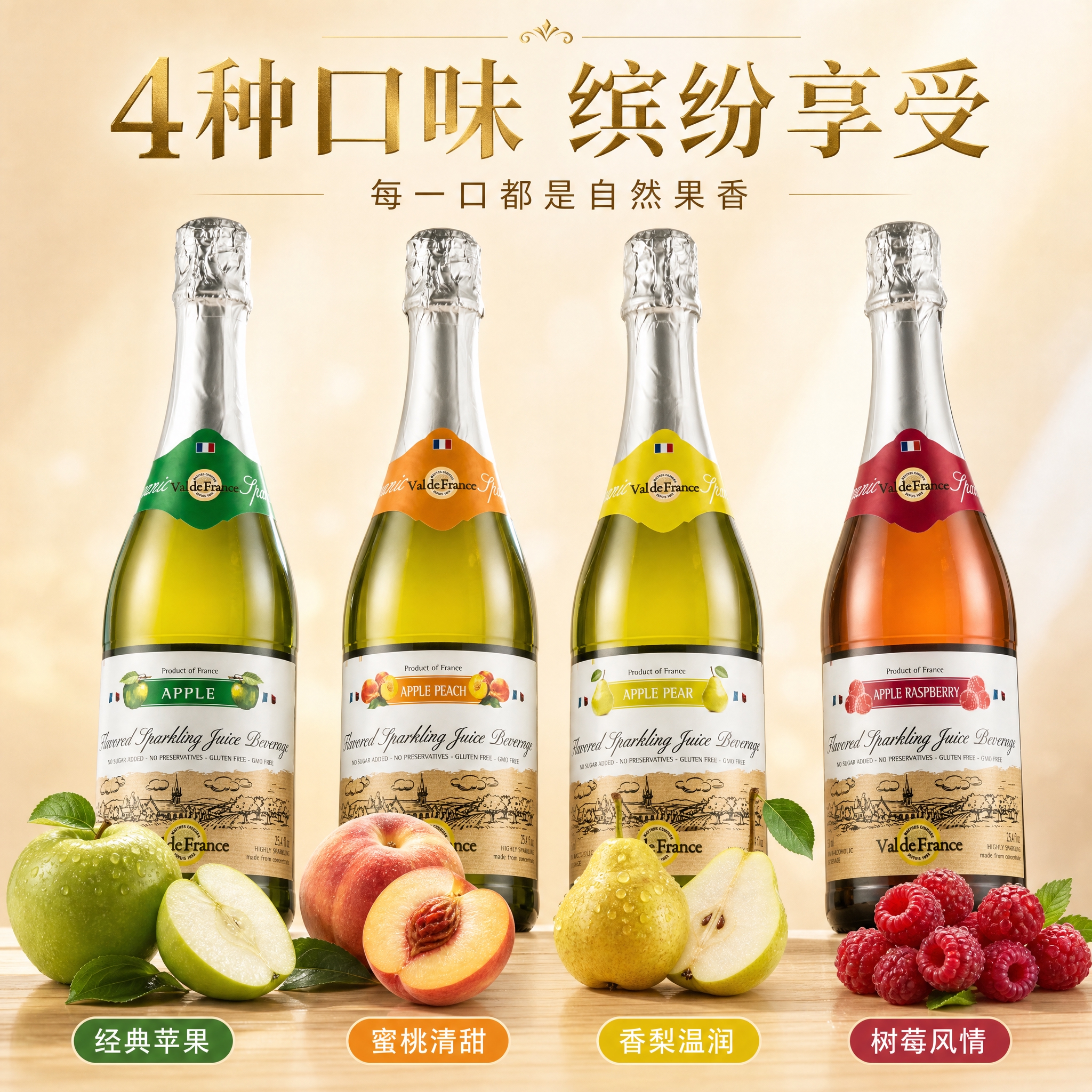 [主图-3] 4种口味全家福展示图，清晰呈现多口味选择与丰富口… - 图片创意预览