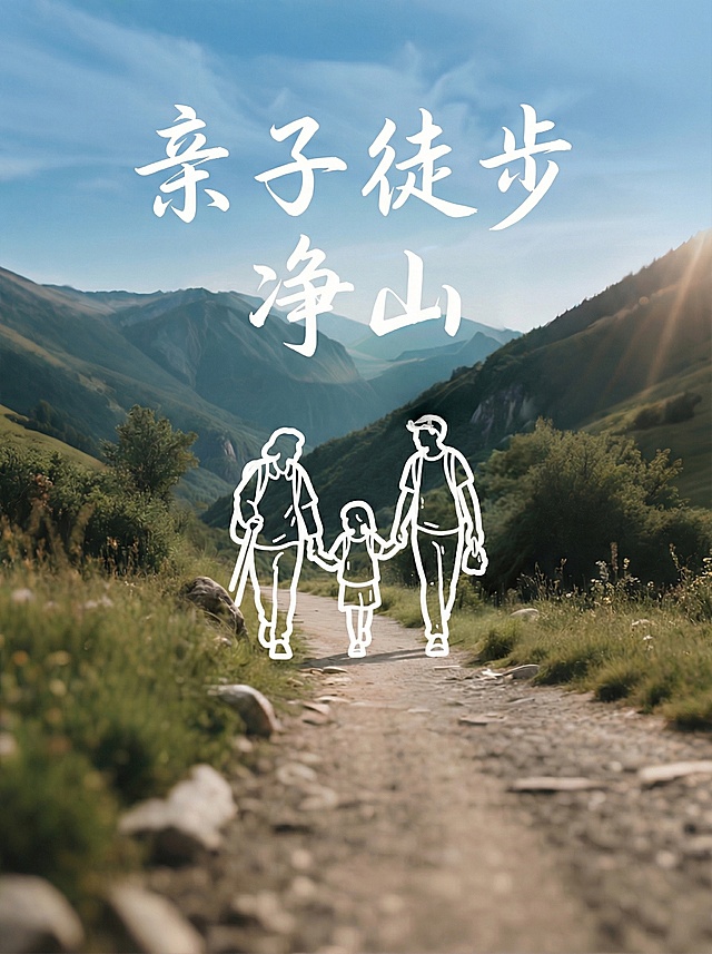 换一种手写字体，“净山”放到第二行