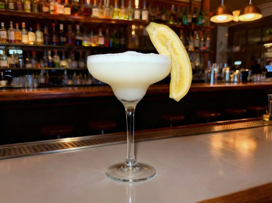 在图片的杯子上加入香蕉装饰预览效果