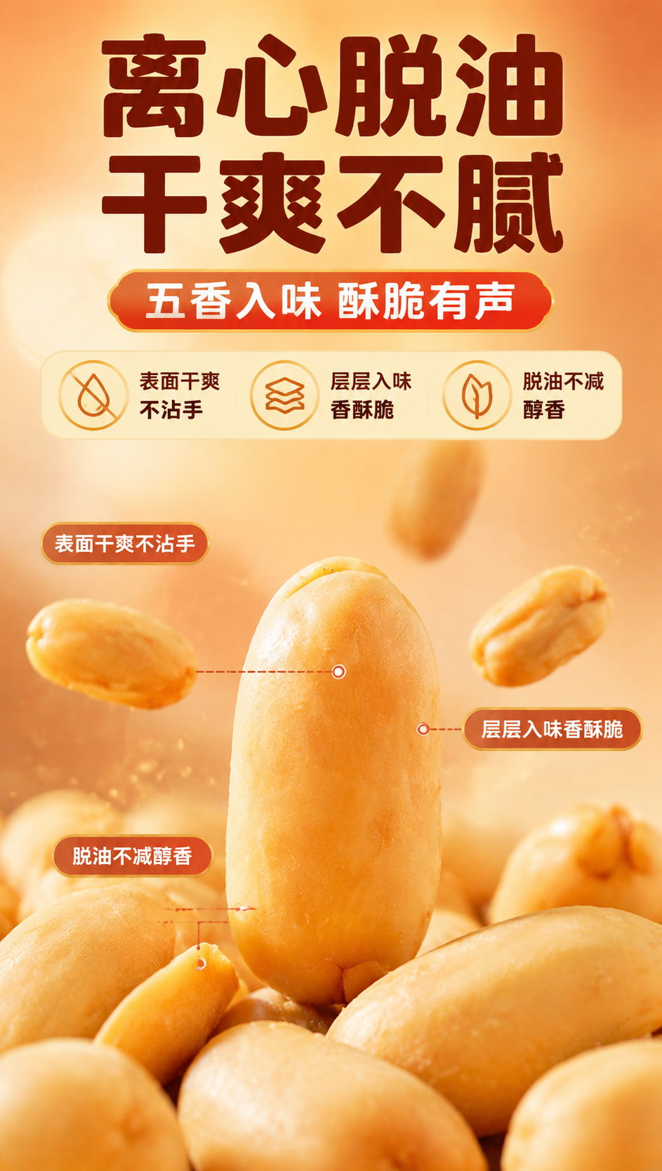 [商品] 使用【图4】【图5】节节旺脱油花生五香味；保留花生颗… - 图片创意预览