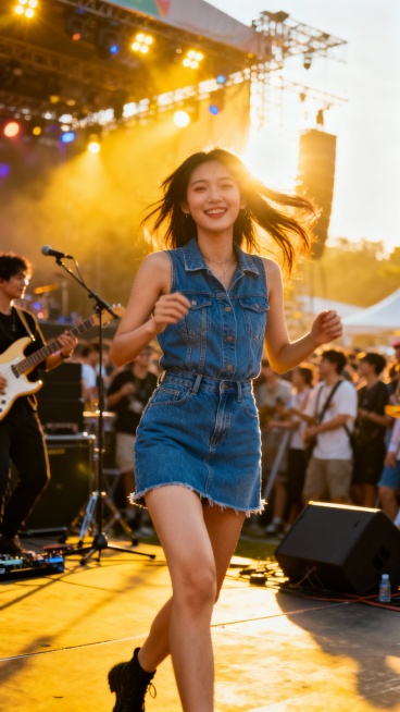 生成50张漂亮小姐姐全身照片，穿超短裙的，单张单张，不要合集预览效果